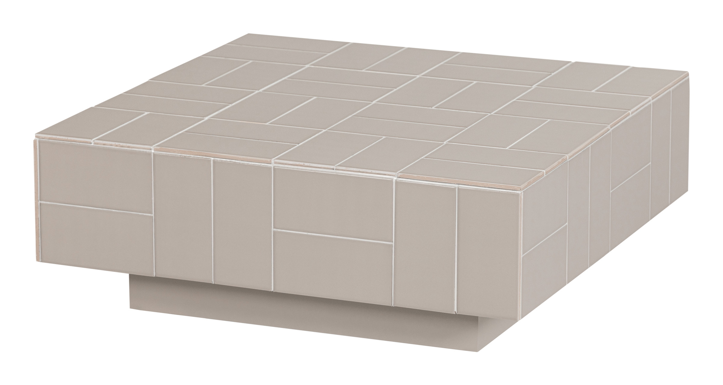 WOOOD Vierkante Salontafel Odina Keramiek, 60 x 60cm - Grijs
