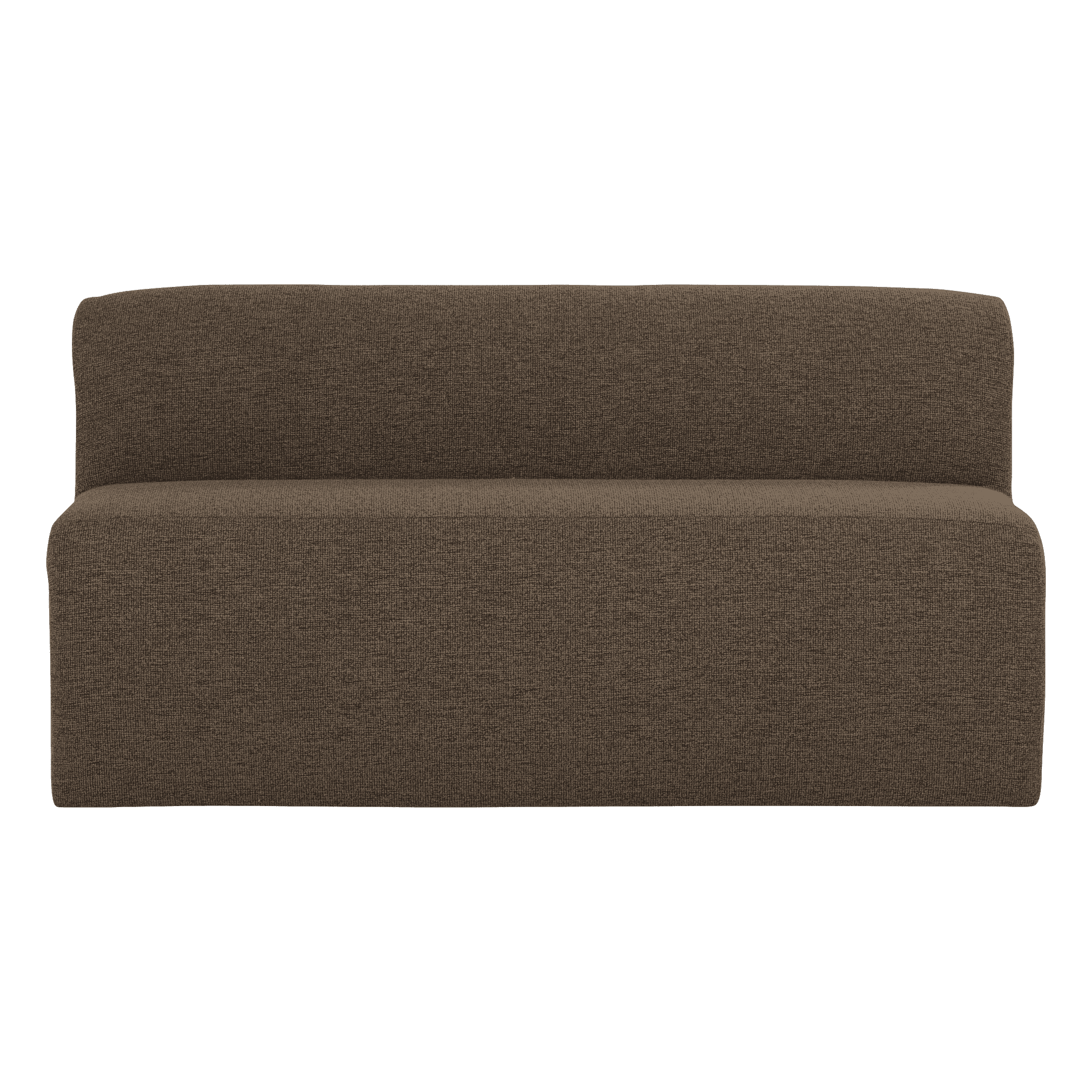 WOOOD Modulaire Eetkamerbank Mojo Base 164cm, Bouclé - Bruin