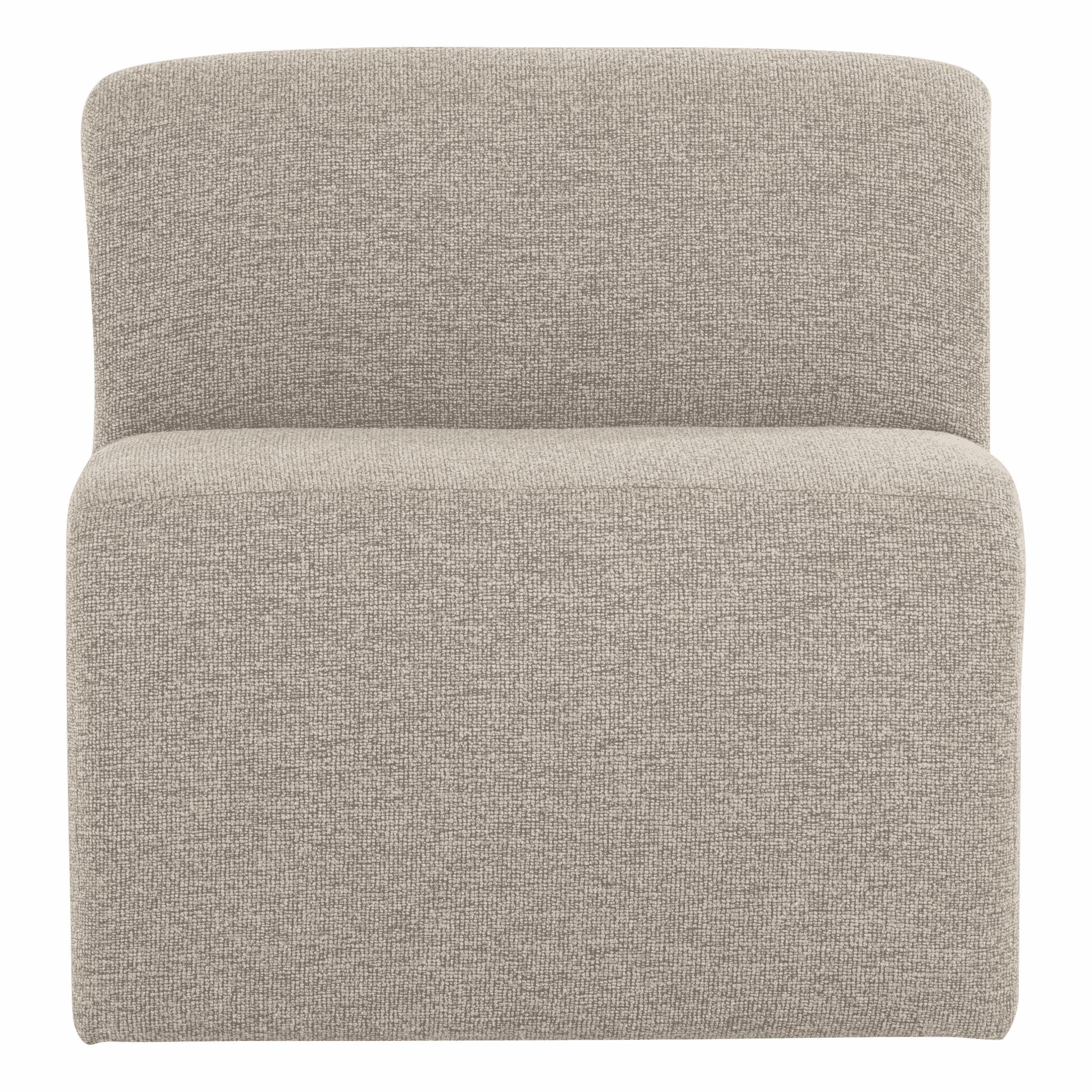 WOOOD Modulaire Eetkamerbank Mojo Base Bouclé, Midden 84cm - Beige