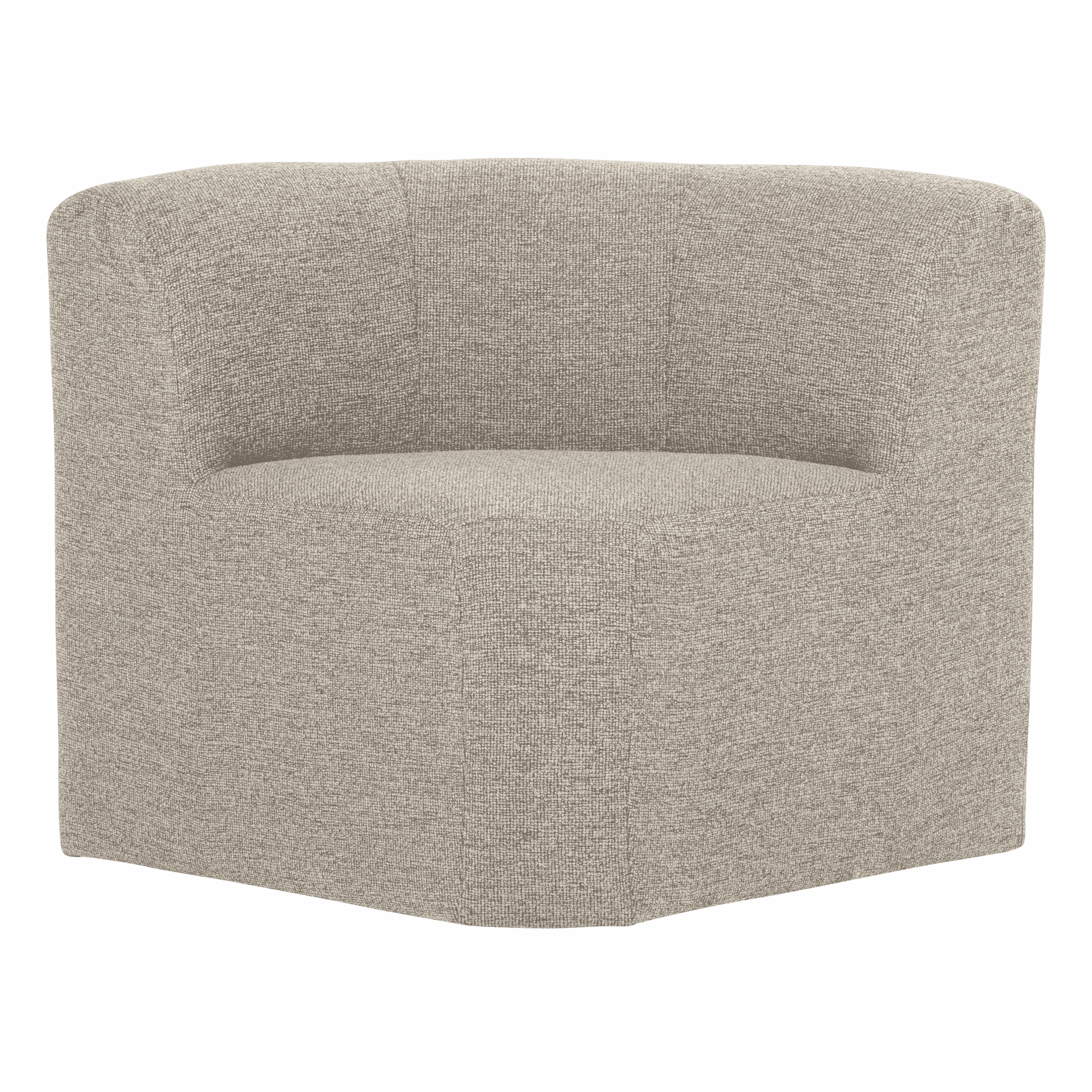 WOOOD Modulaire Eetkamerbank Mojo Base Bouclé, Hoek 80cm - Beige