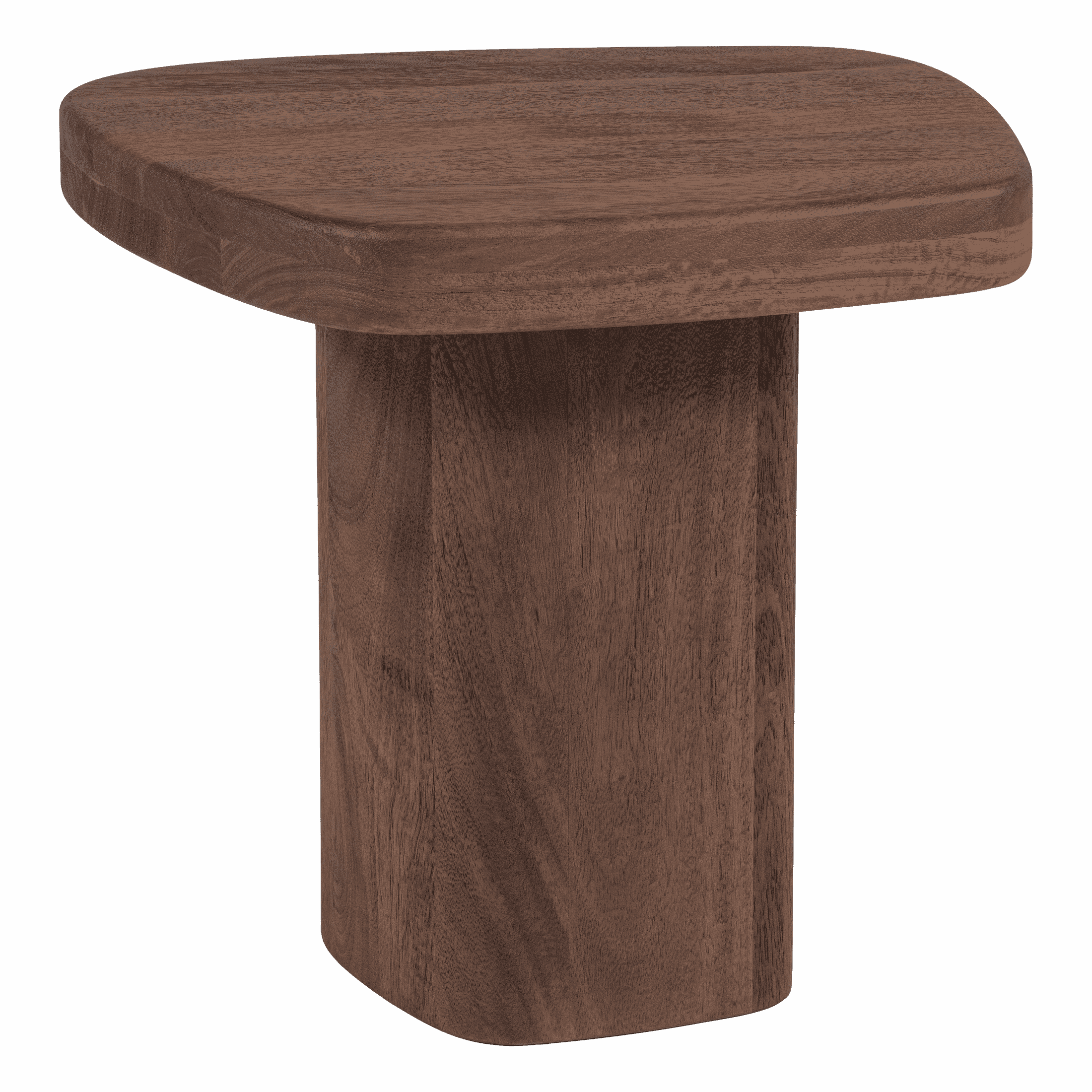 WOOOD Organische Bijzettafel Nodu Mangohout, 53 x 45cm - Bruin