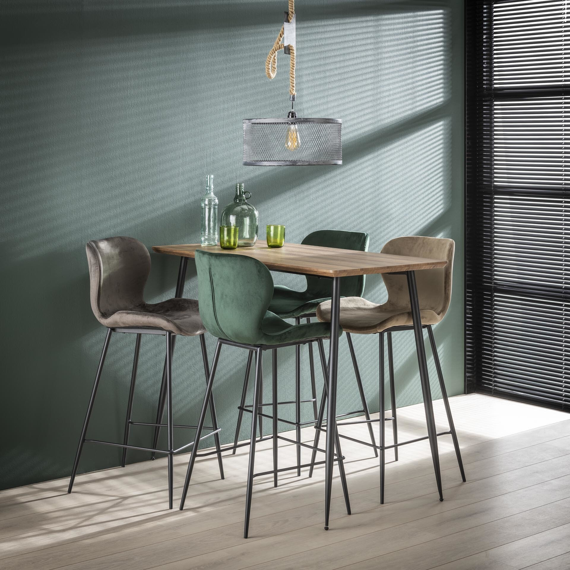 Bartafel 'Arno' MDF 120 x 60cm, kleur 3D Eiken Bartafel 'Arno' MDF 120 x 60cm, kleur 3D Eiken