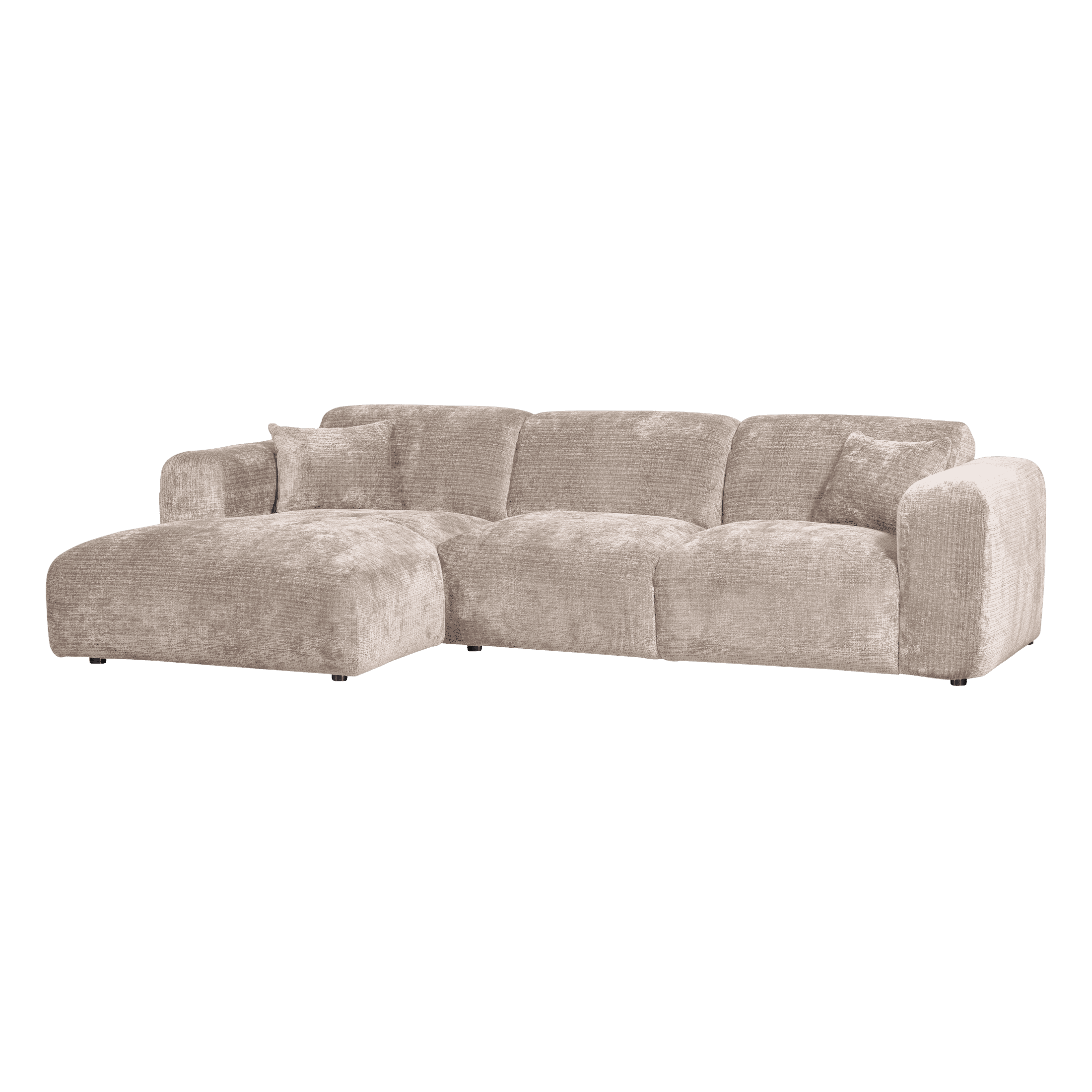 WOOOD Loungebank Cloud Links, Chenille, 290cm - Naturel