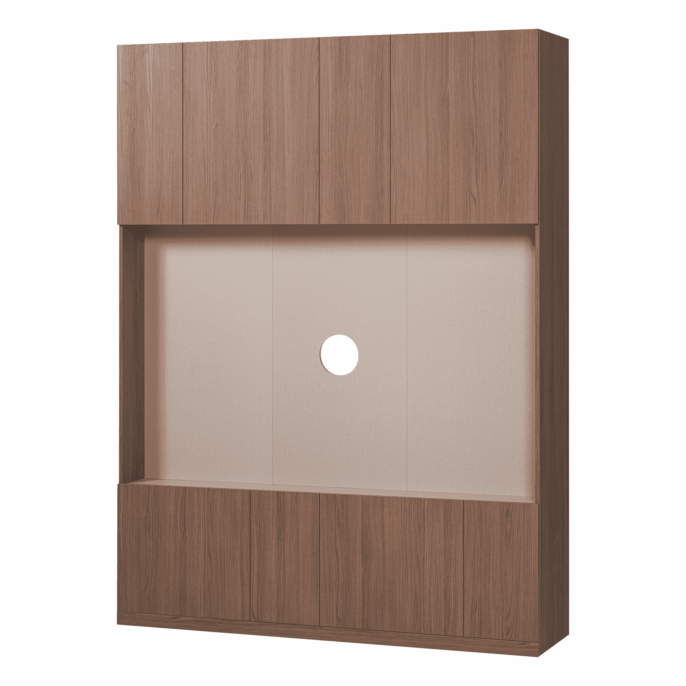 WOOOD TV-kast Build Eikenlook, 215 x 160cm - Bruin