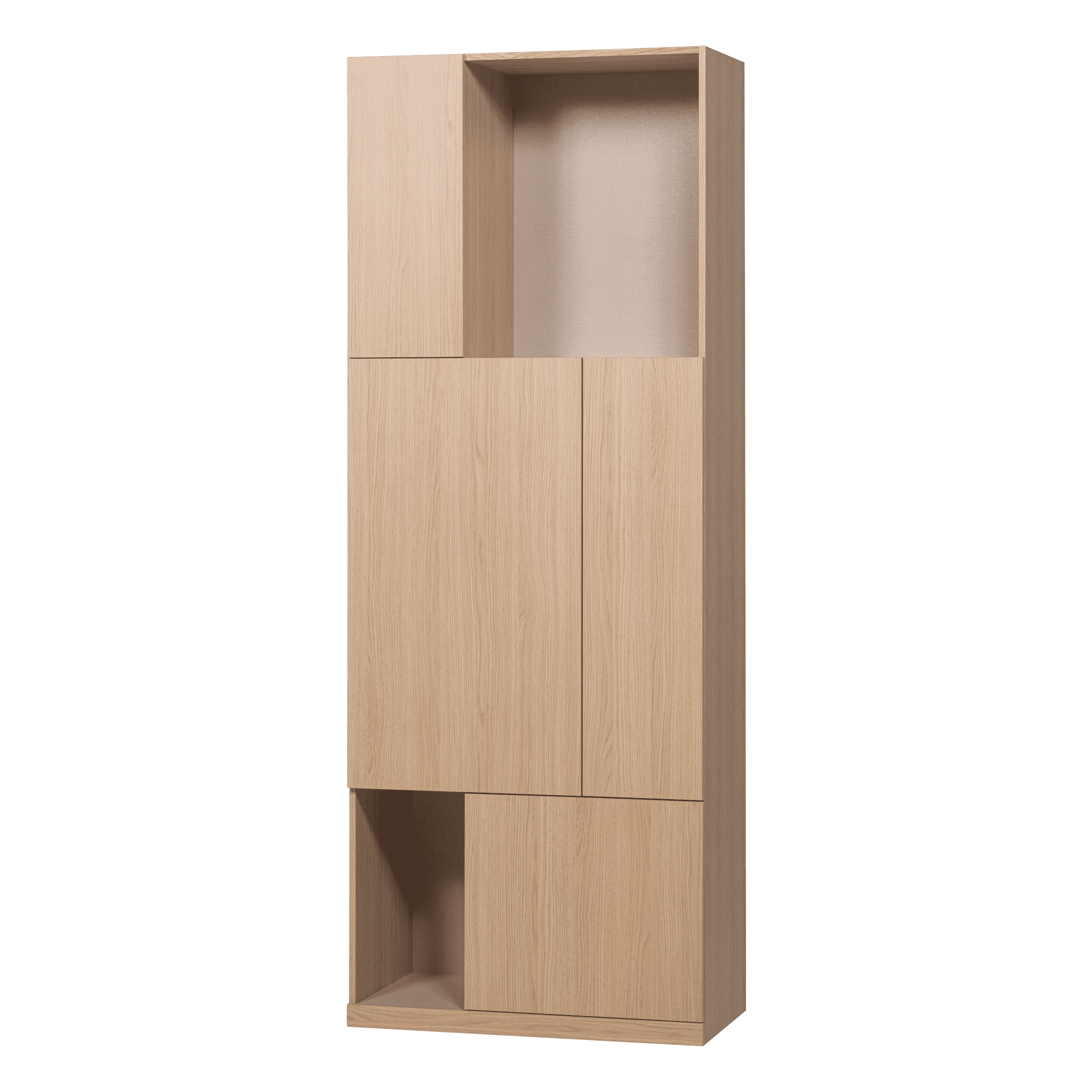 WOOOD Opbergkast Build Eikenlook, 215 x 80cm - Naturel