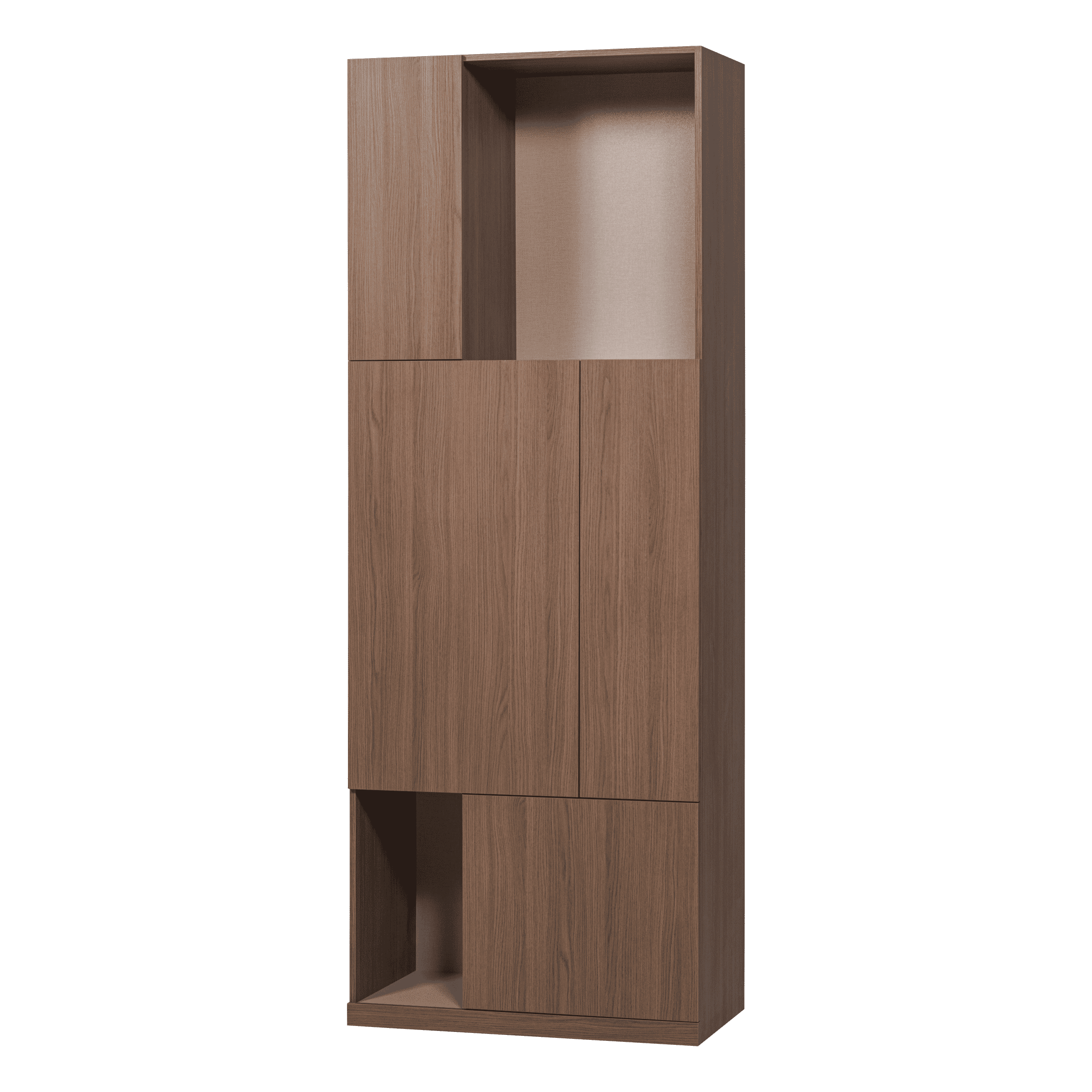 WOOOD Opbergkast Build Eikenlook, 215 x 80cm - Bruin