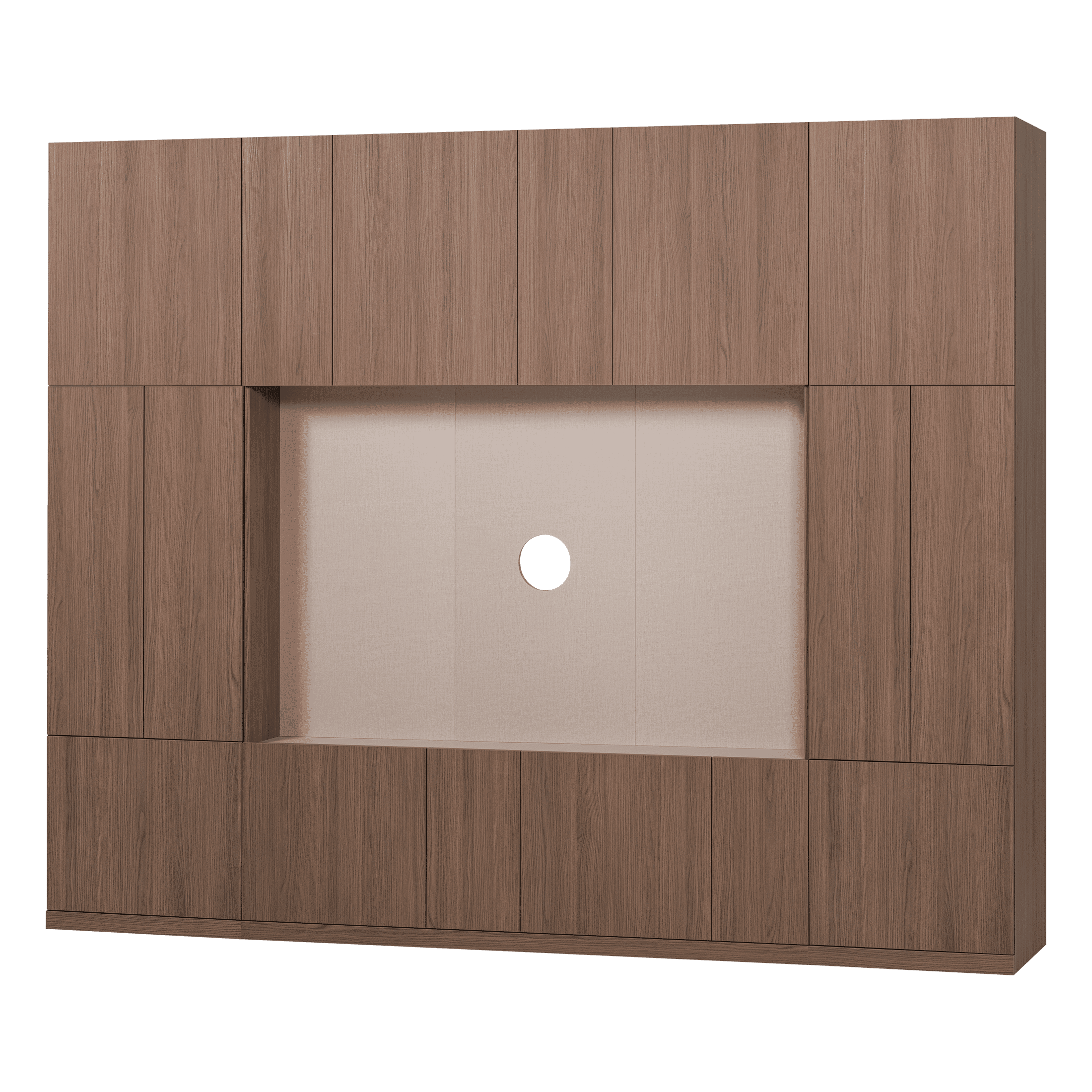 WOOOD TV-kast Build Eikenlook, 215 x 268cm - Bruin