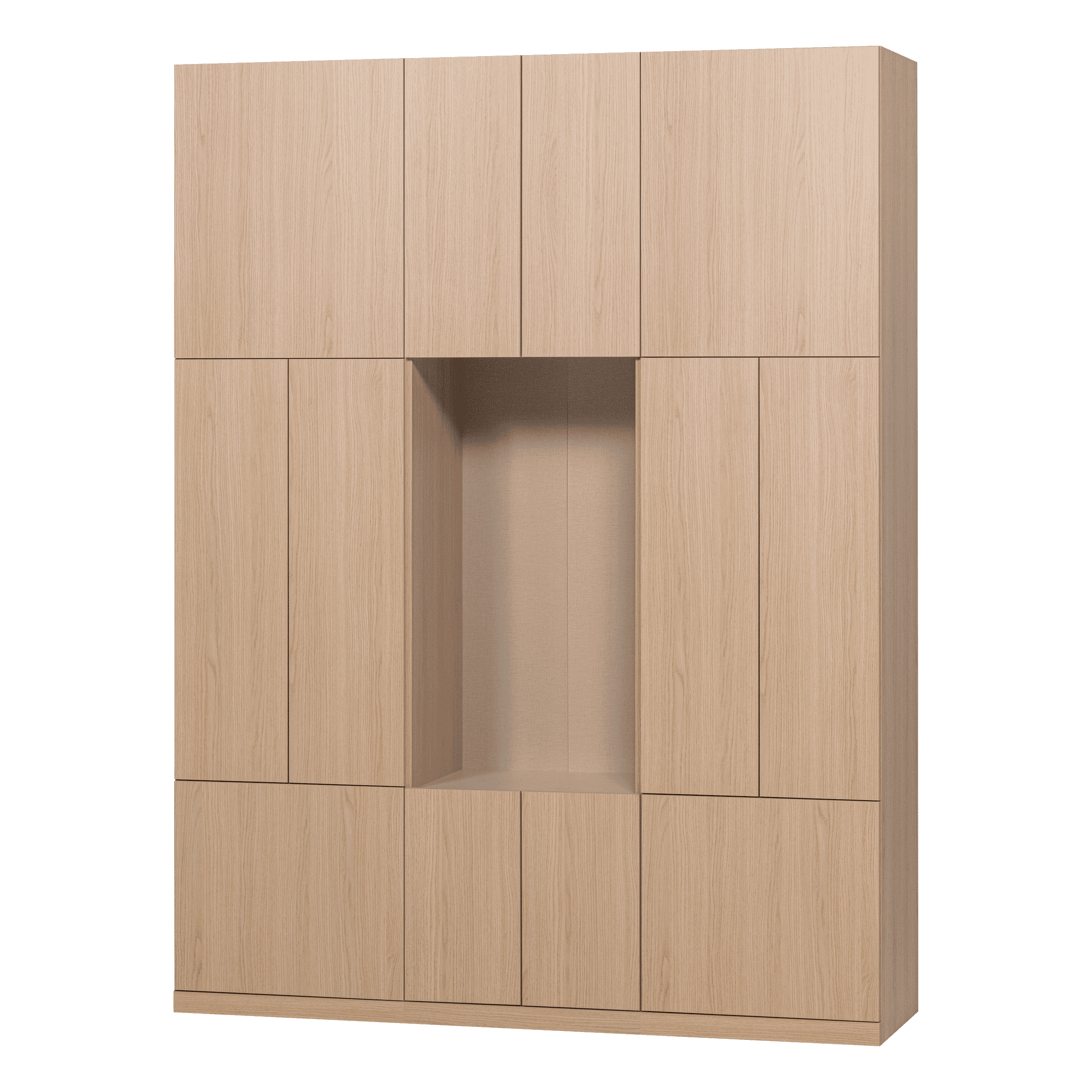 WOOOD Opbergkast Build Eikenlook, 215 x 162cm - Naturel