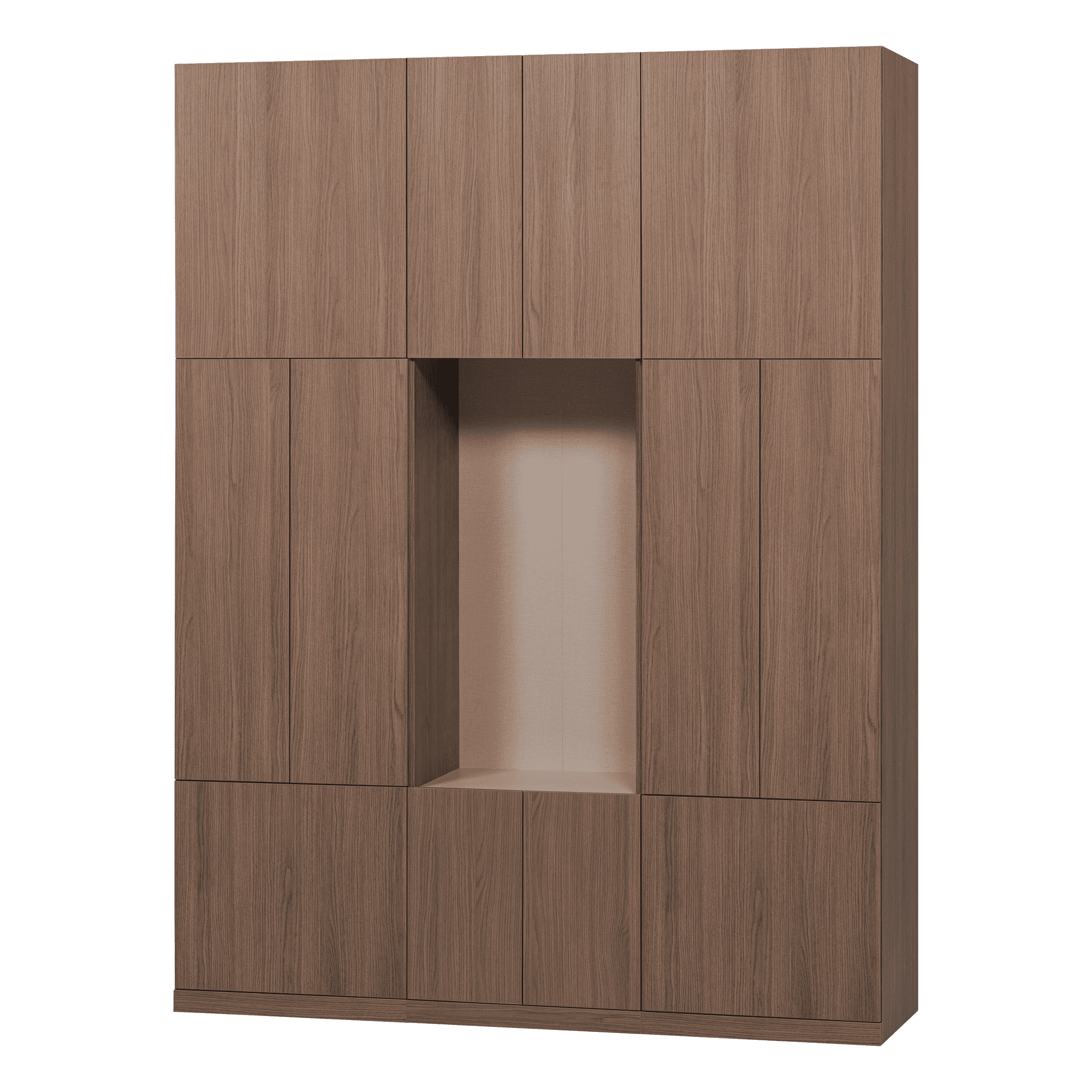 WOOOD Opbergkast Build Eikenlook, 215 x 162cm - Bruin