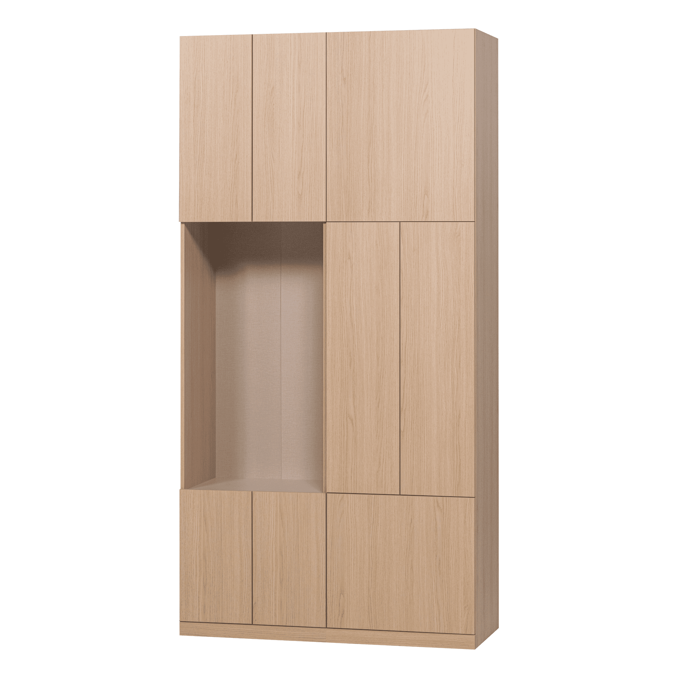 WOOOD Opbergkast Build Eiken, 215 x 108cm - Naturel