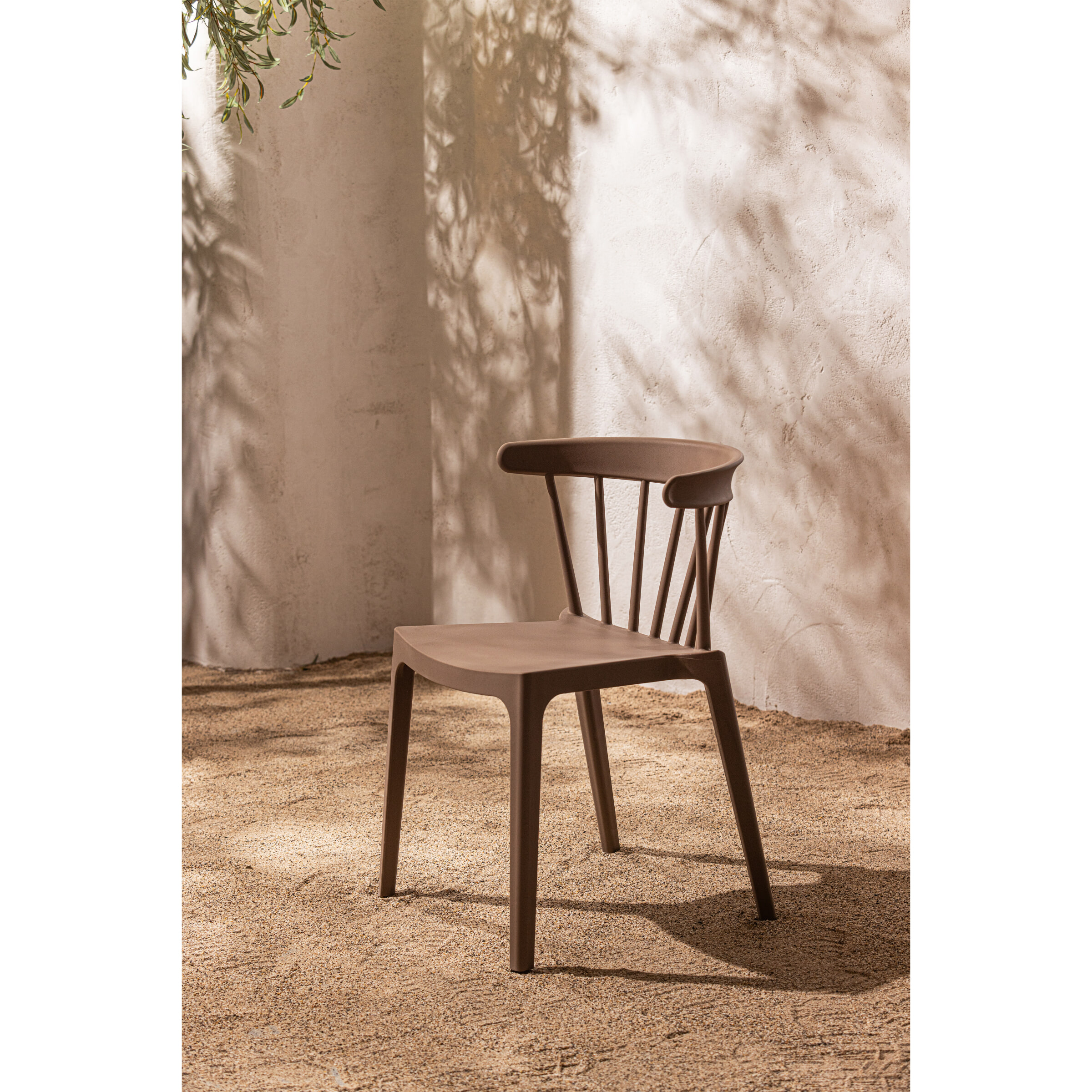 WOOOD Tuin / Eetkamerstoel 'Bliss' kleur Bruin Melange