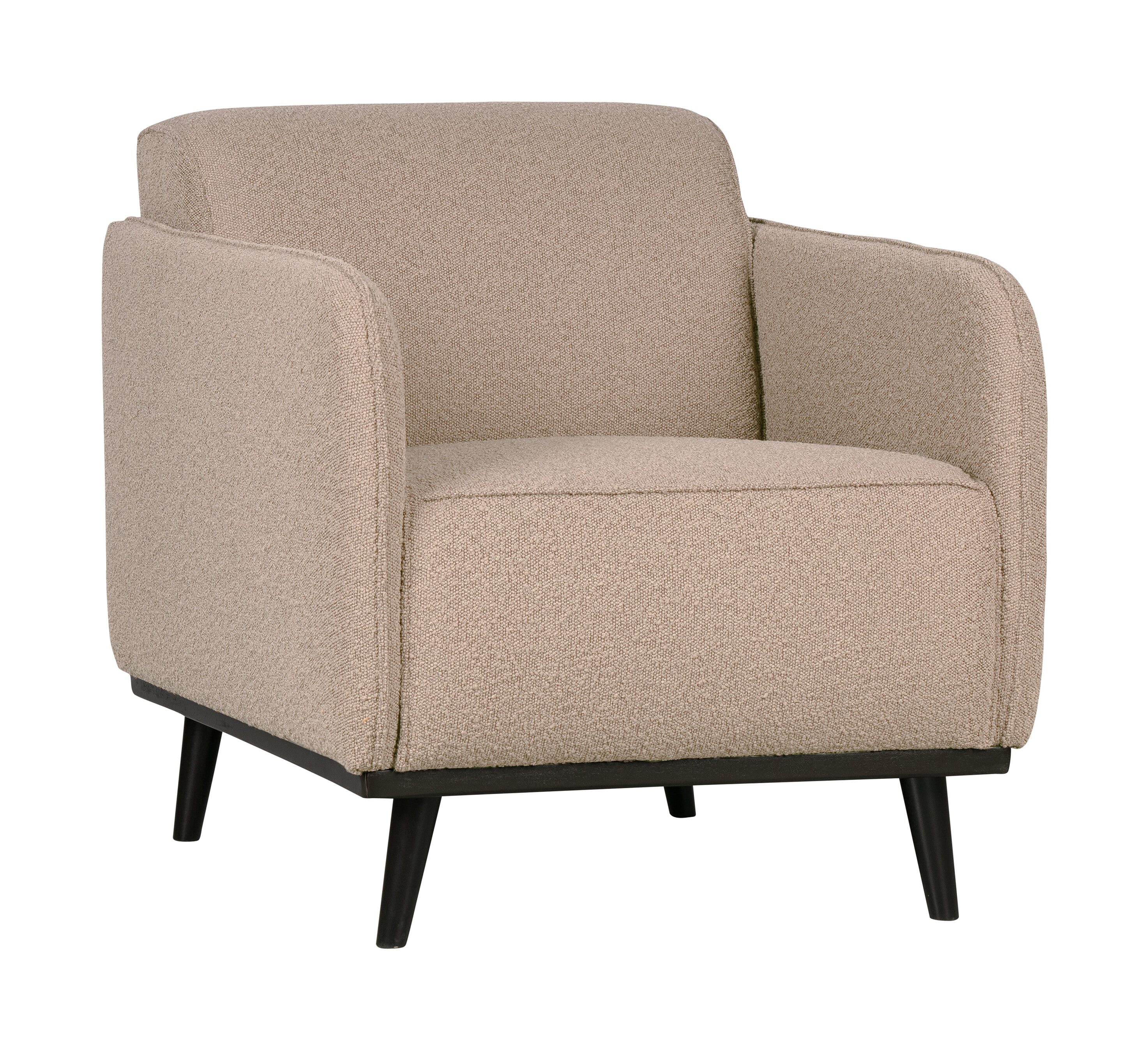 WOOOD Fauteuil 'Statement' Met arm, Bouclé, kleur Beige