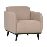 WOOOD Fauteuil 'Statement' Met arm, Bouclé, kleur Beige