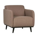 WOOOD Fauteuil 'Statement' Met arm, Bouclé, kleur Nougat