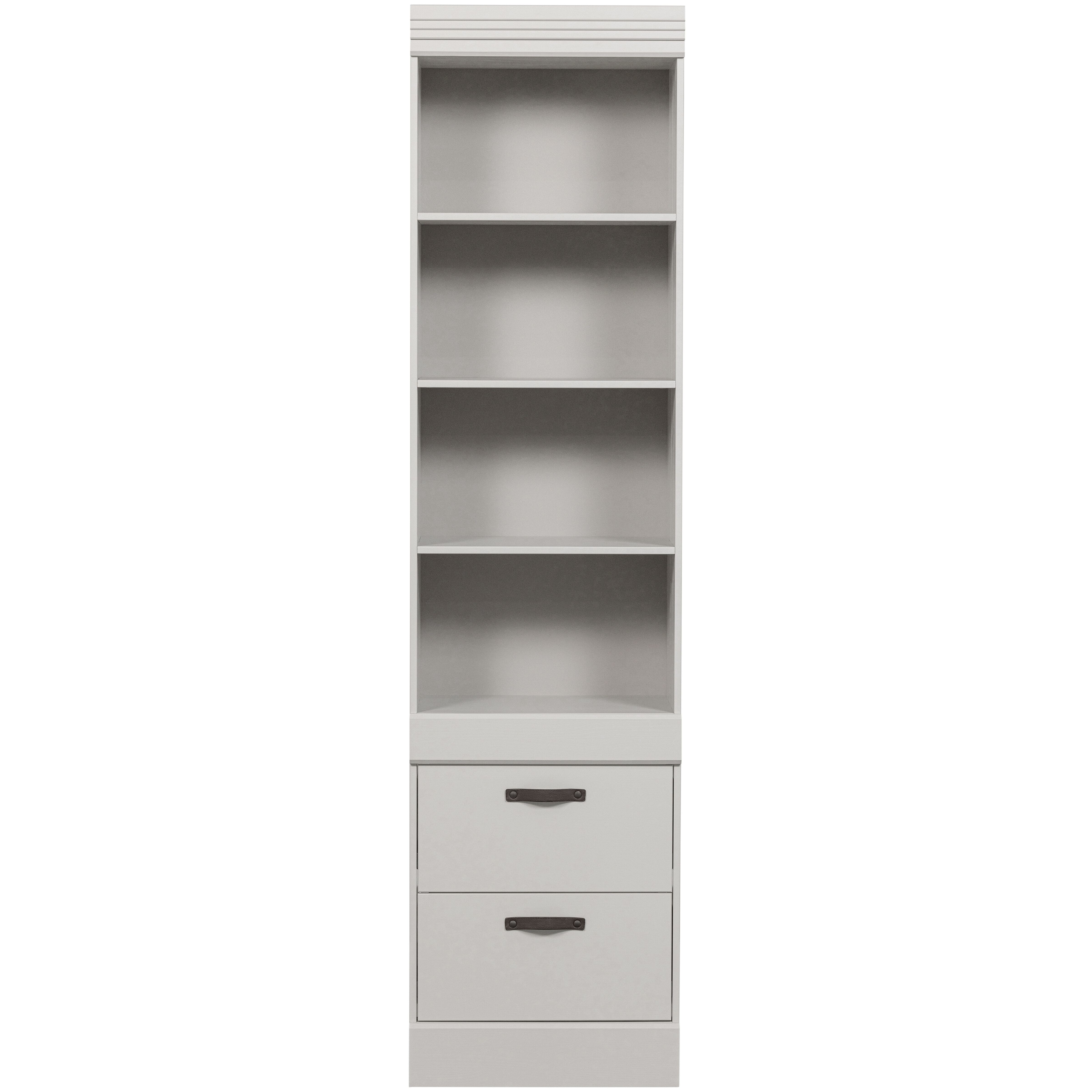 WOOOD Boekenkast 'Bold' Grenen, 215 x 54cm, kleur Sneeuwwit