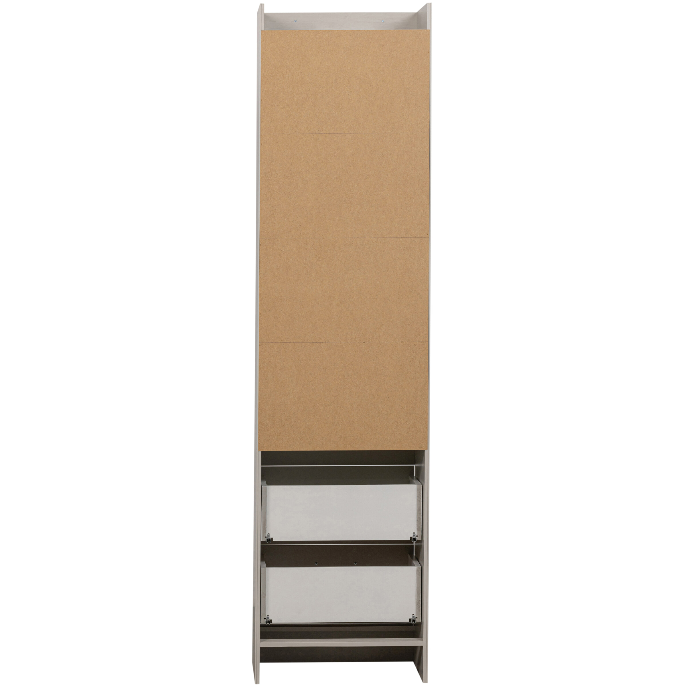 WOOOD Boekenkast 'Bold' Grenen, 215 x 54cm, kleur Sneeuwwit