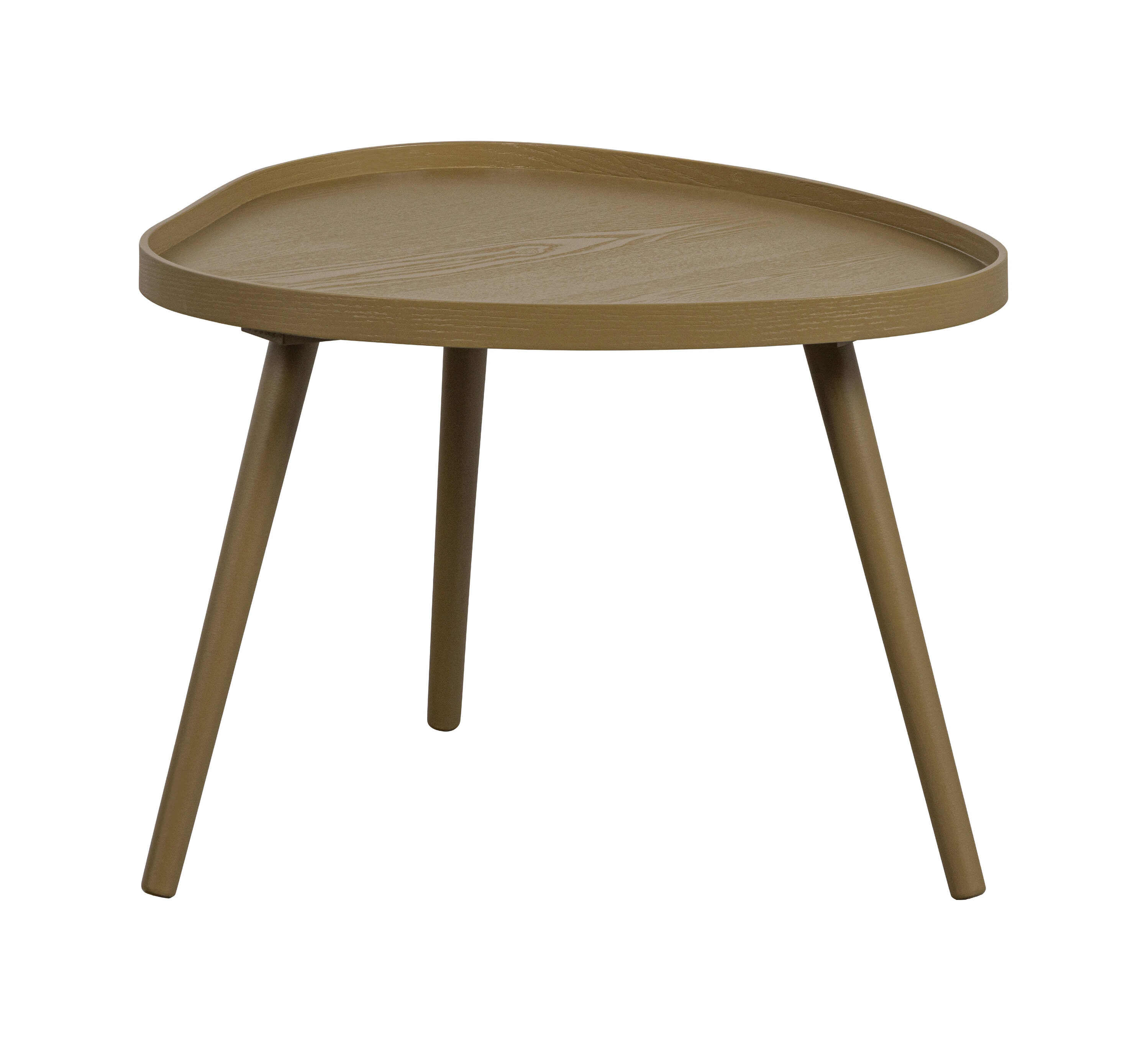 WOOOD Organische Bijzettafel 'Mae' 61 x 50cm, kleur Sepia