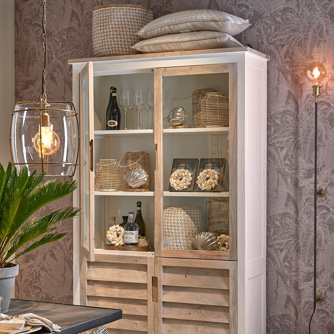 Rivièra Maison Wandlamp 'Hoxton' 135cm, kleur Zwart