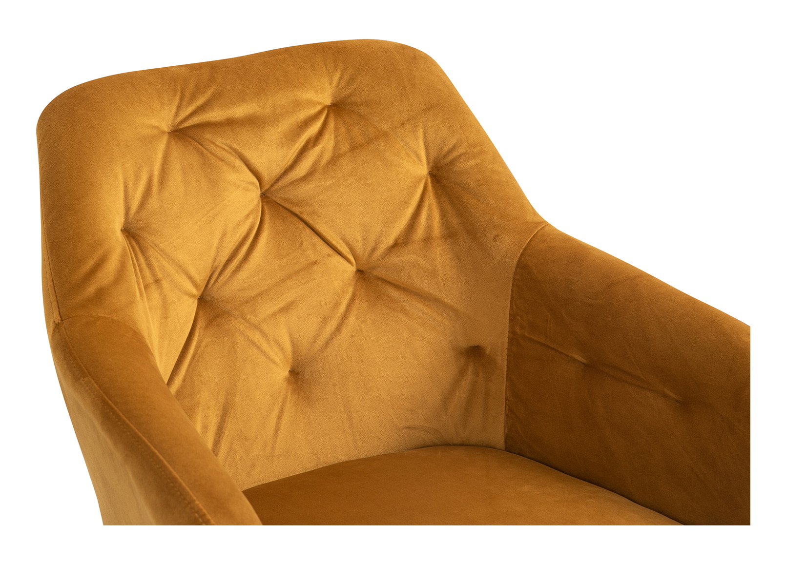 Artistiq Eetkamerstoel 'Romeo' Velvet, kleur geel