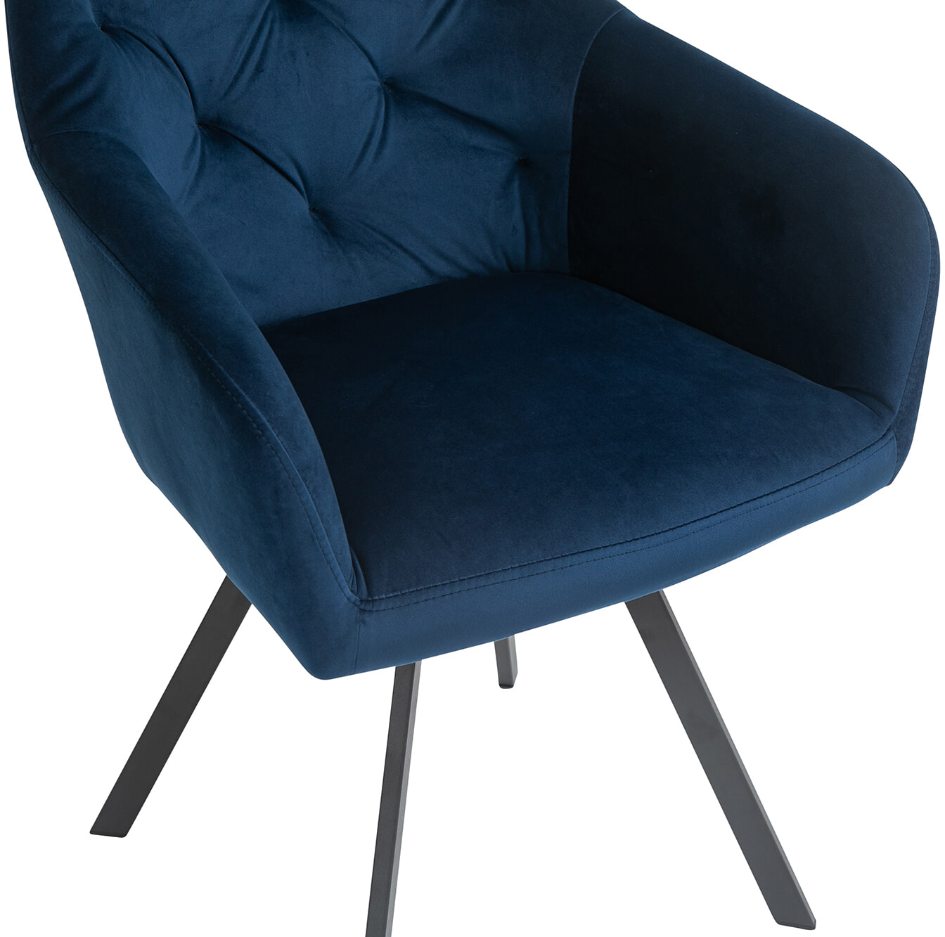 Artistiq Eetkamerstoel 'Romeo' Velvet, kleur blauw