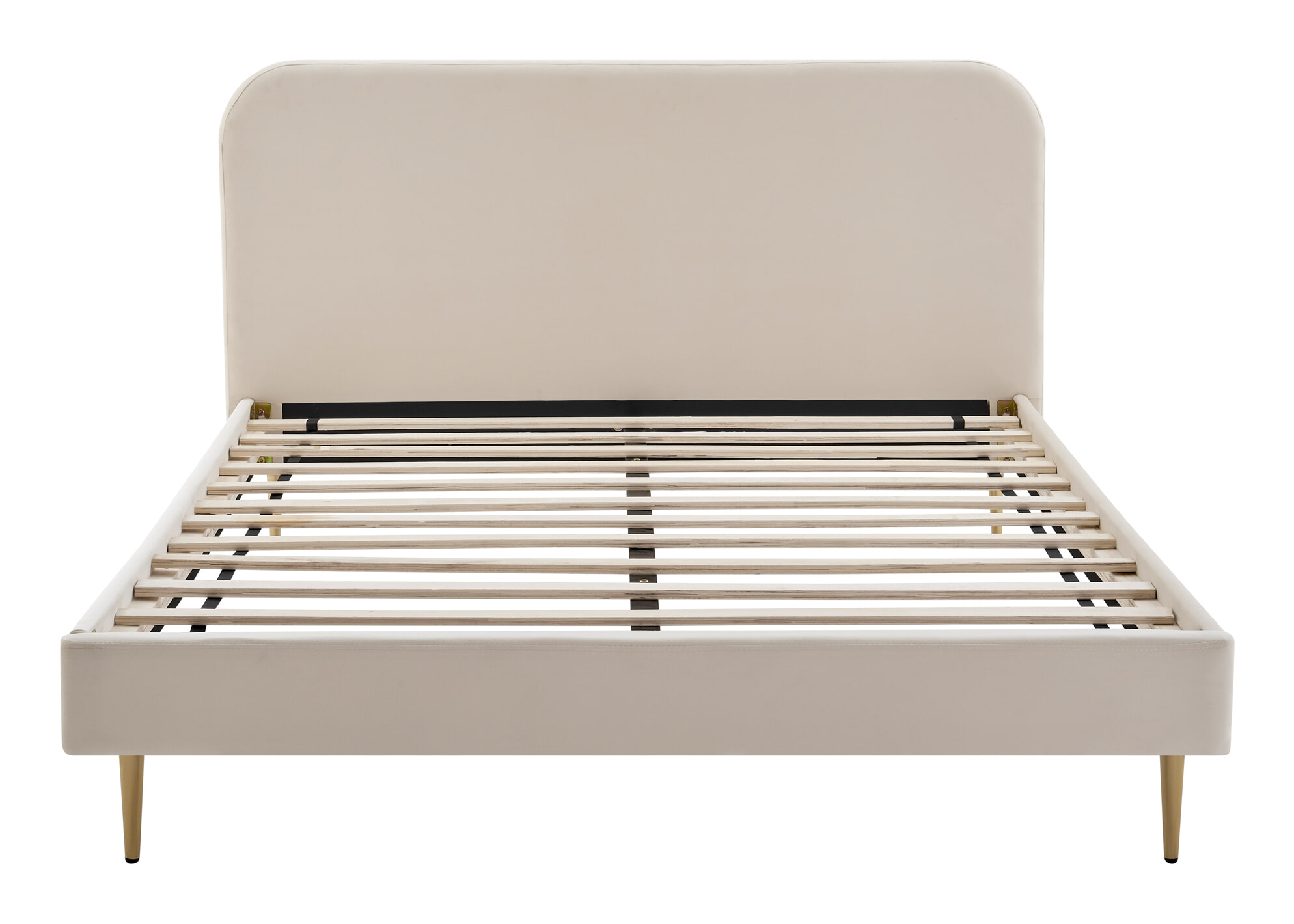 Artistiq Bed 'Federico' Velvet, 140 x 200cm, kleur beige