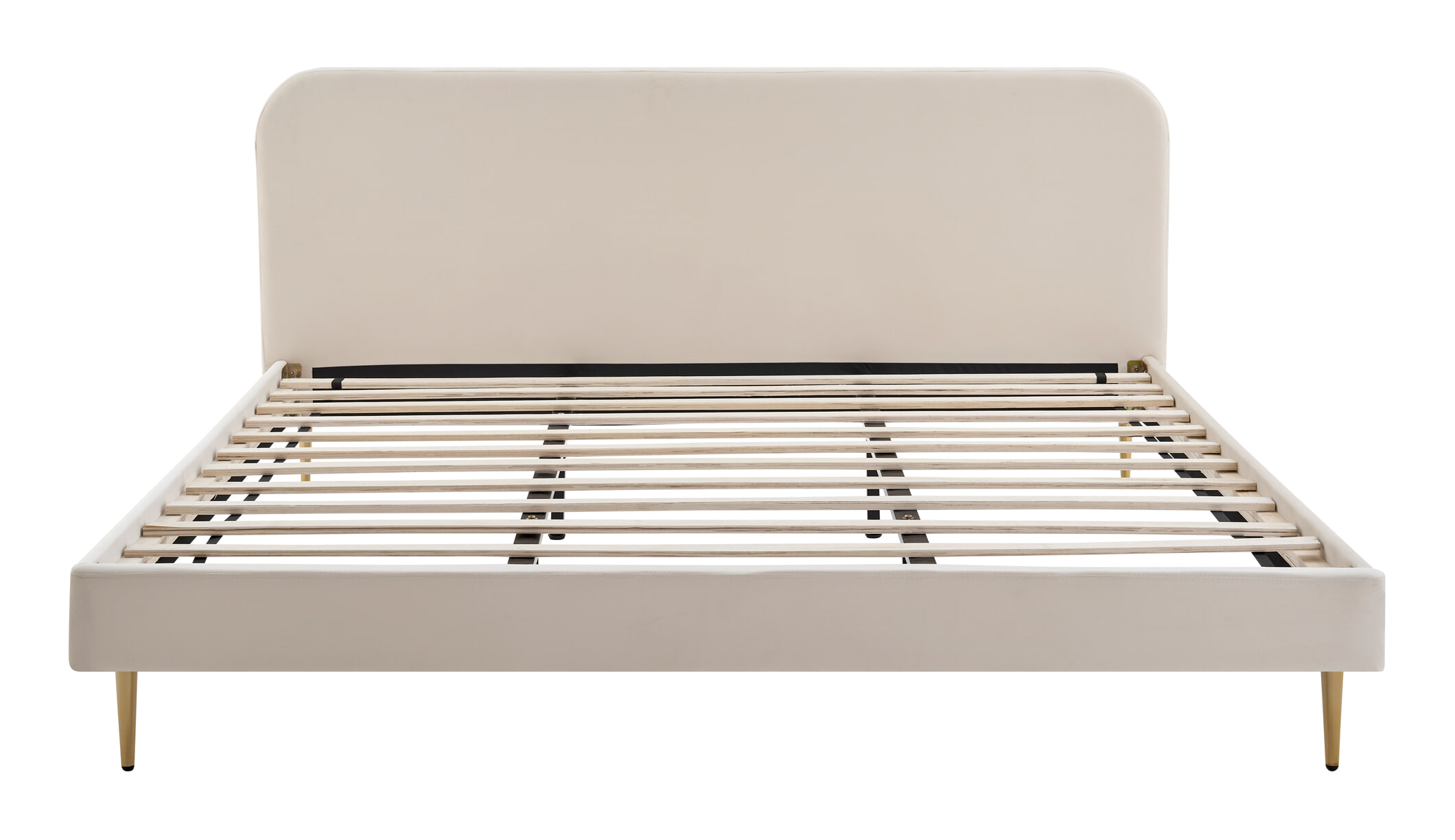 Artistiq Bed 'Federico' Velvet, 180 x 200cm, kleur beige