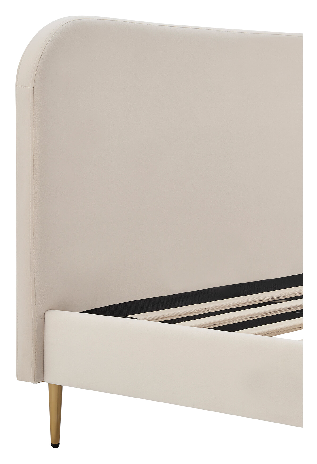 Artistiq Bed 'Federico' Velvet, 180 x 200cm, kleur beige