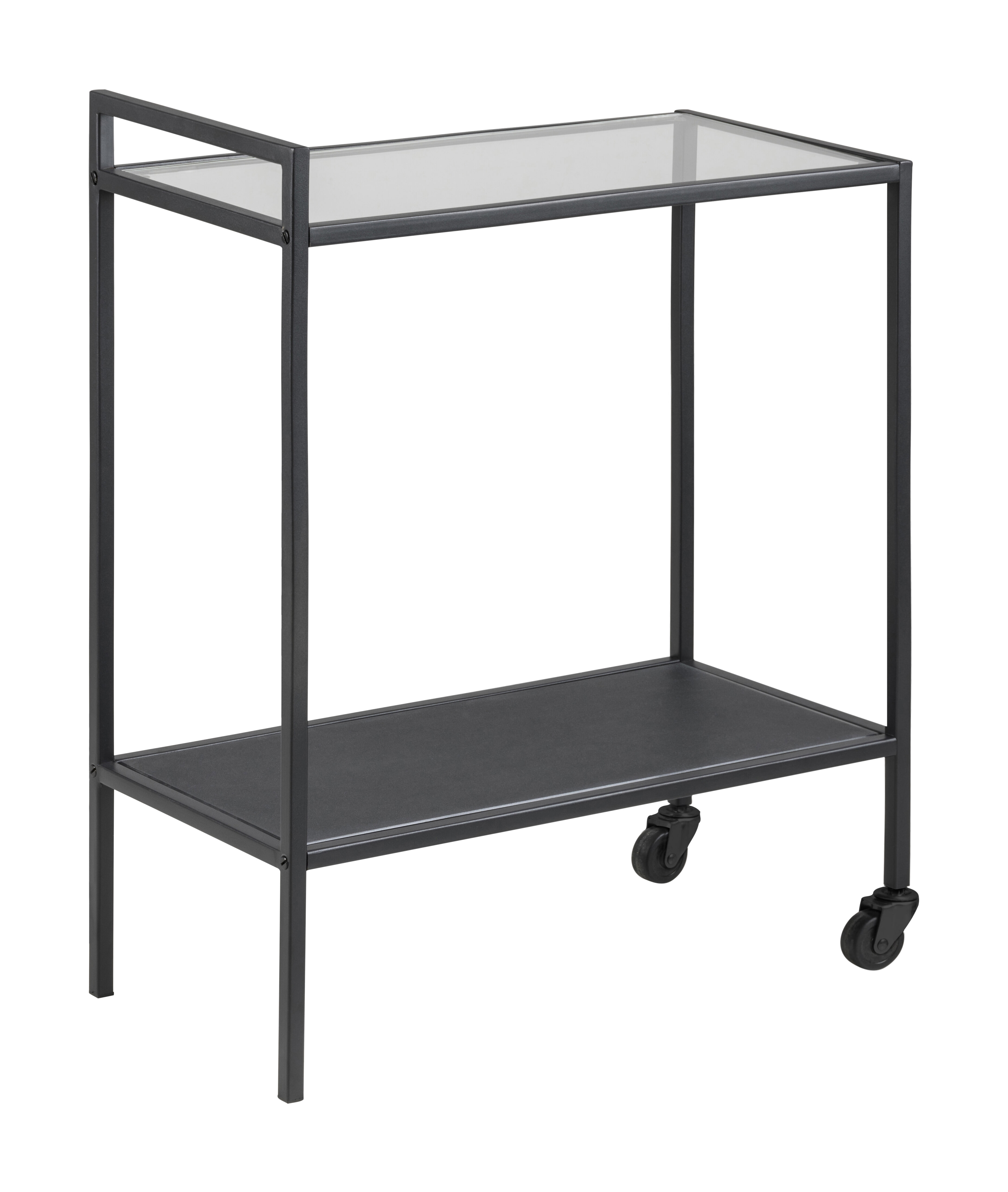 Bendt Trolley 'Holger' 75 x 60cm, kleur Zwart Bendt Trolley 'Holger' 75 x 60cm, kleur Zwart