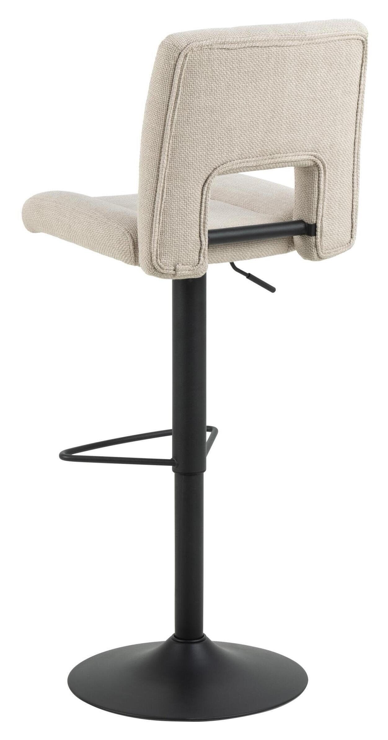 Bendt Verstelbare Barkruk 'Rut' kleur Beige (zithoogte 62-83cm)