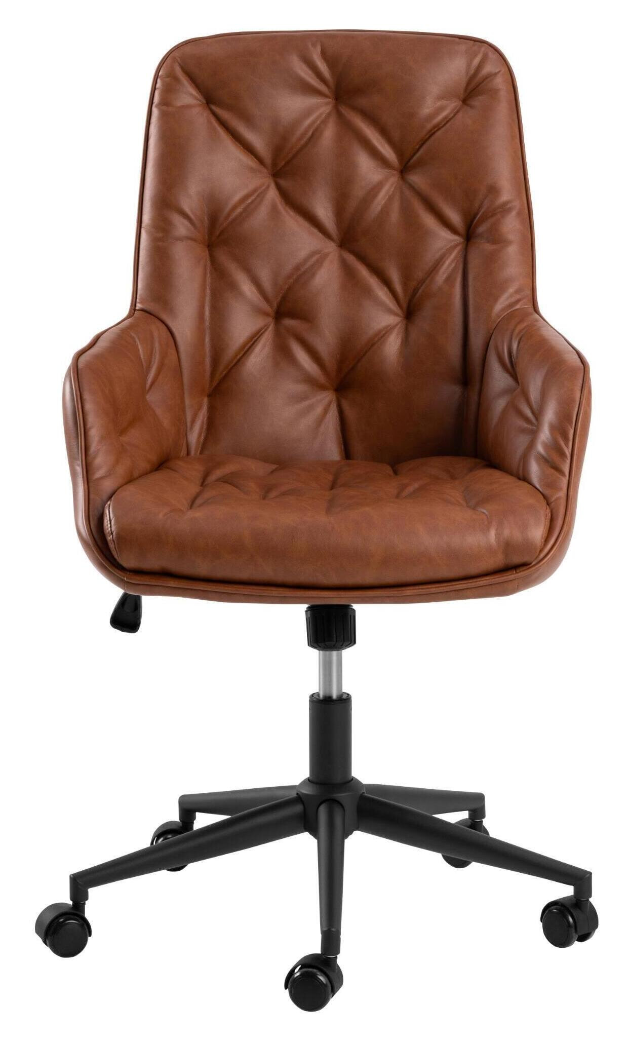 Bendt Bureaustoel 'Joellyn' PU leer, kleur Bruin