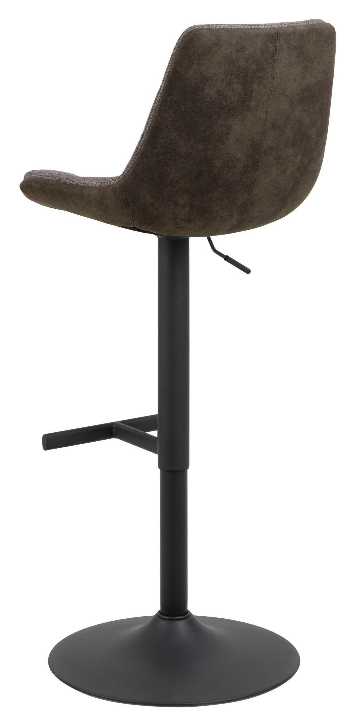 Bendt Barkruk 'Labarron' (zithoogte 65-86cm), Tweekleurig Bruin / grijs