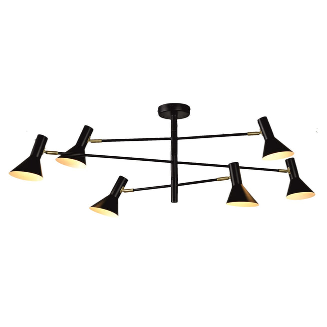 its about RoMi Plafondlamp 'Izmir' 3-lamps, kleur Zwart