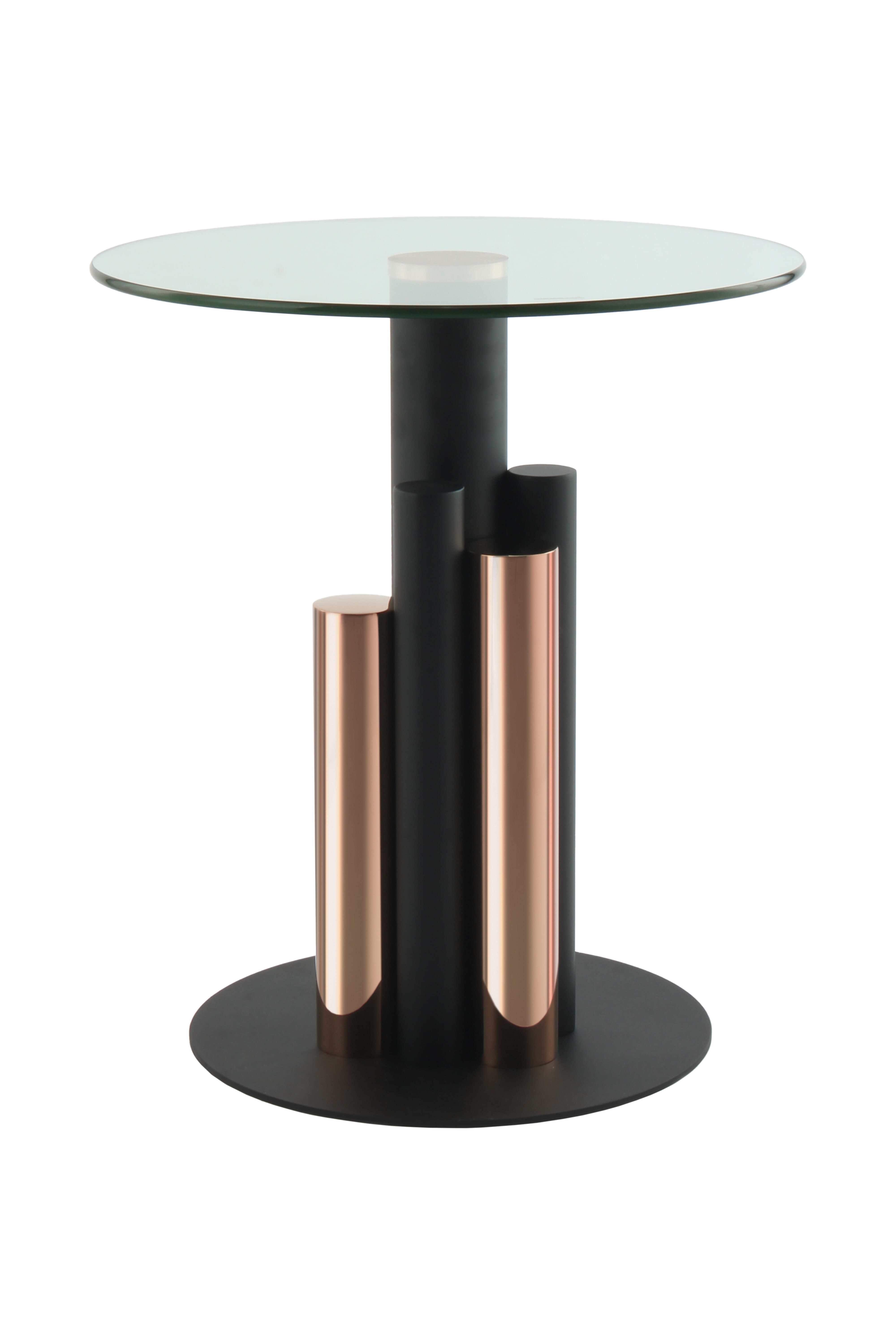 Kayoom Bijzettafel 'Ontario' 46cm, kleur zwart / rosé goud Kayoom Bijzettafel 'Ontario' 46cm, kleur zwart / rosé goud