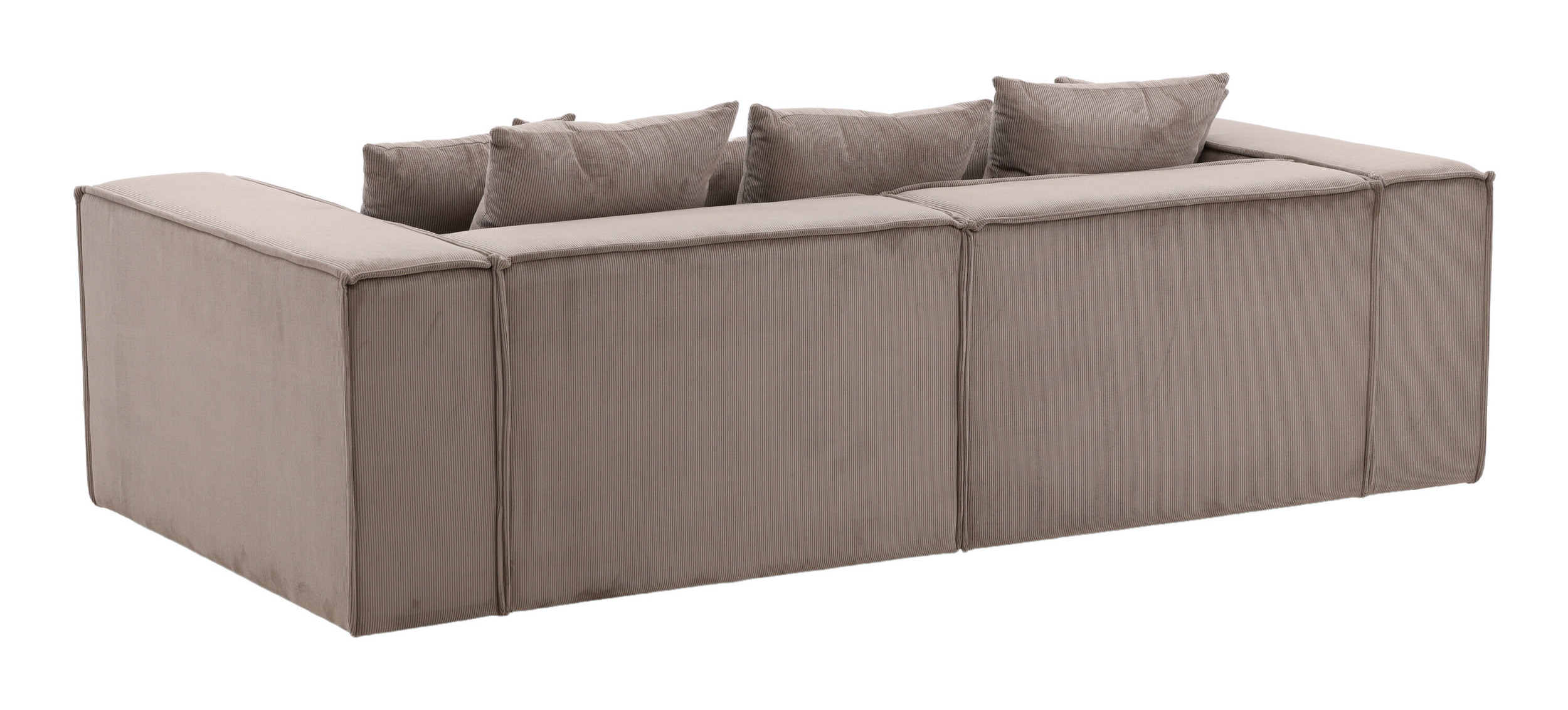 Nohr 3-zits Bank 'Yulonda' Rib, kleur Bruin