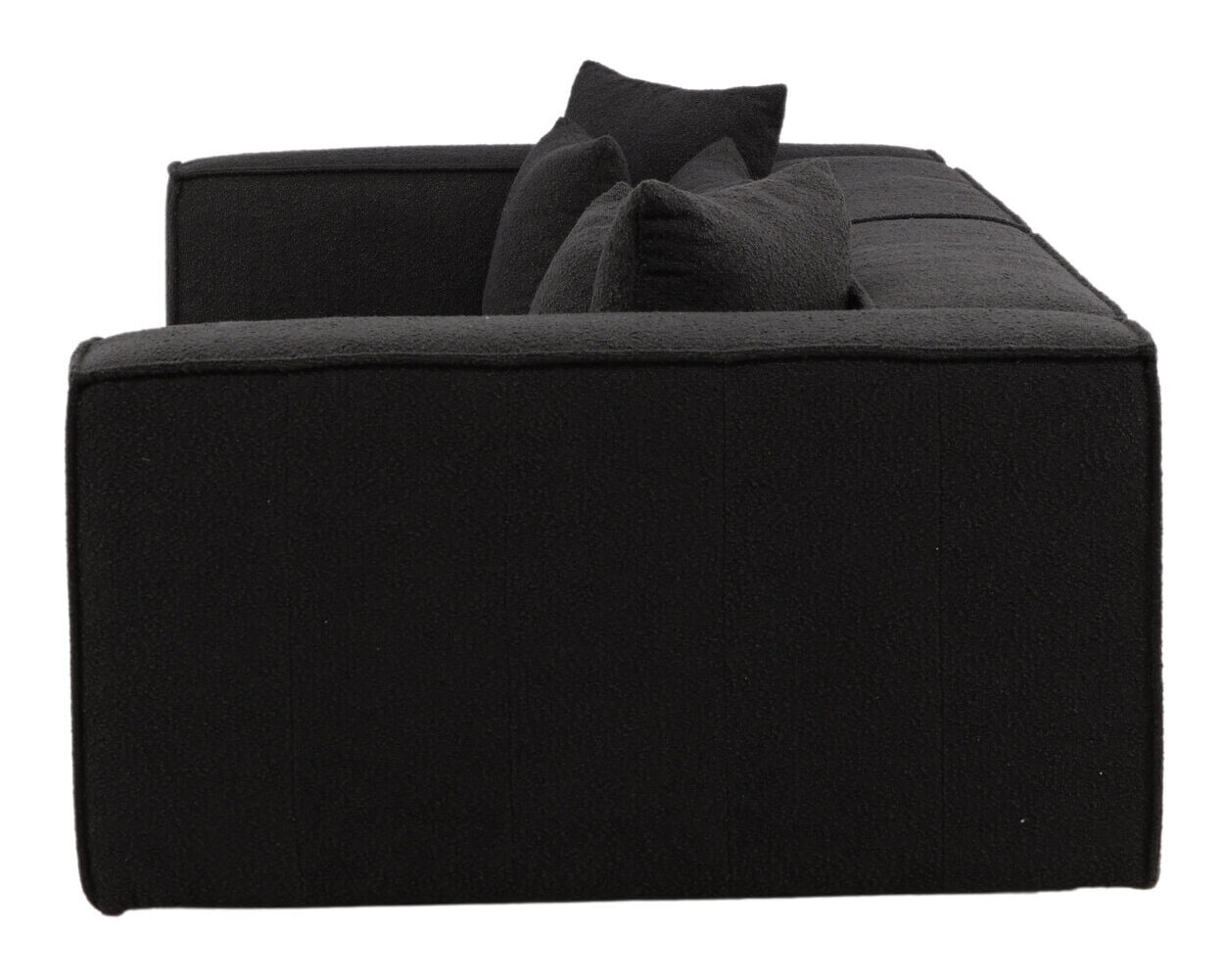 Nohr 3-zits Bank 'Yulonda' Bouclé, kleur Zwart