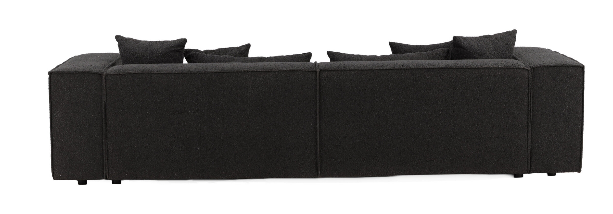 Nohr 3-zits Bank 'Yulonda' Bouclé, kleur Zwart