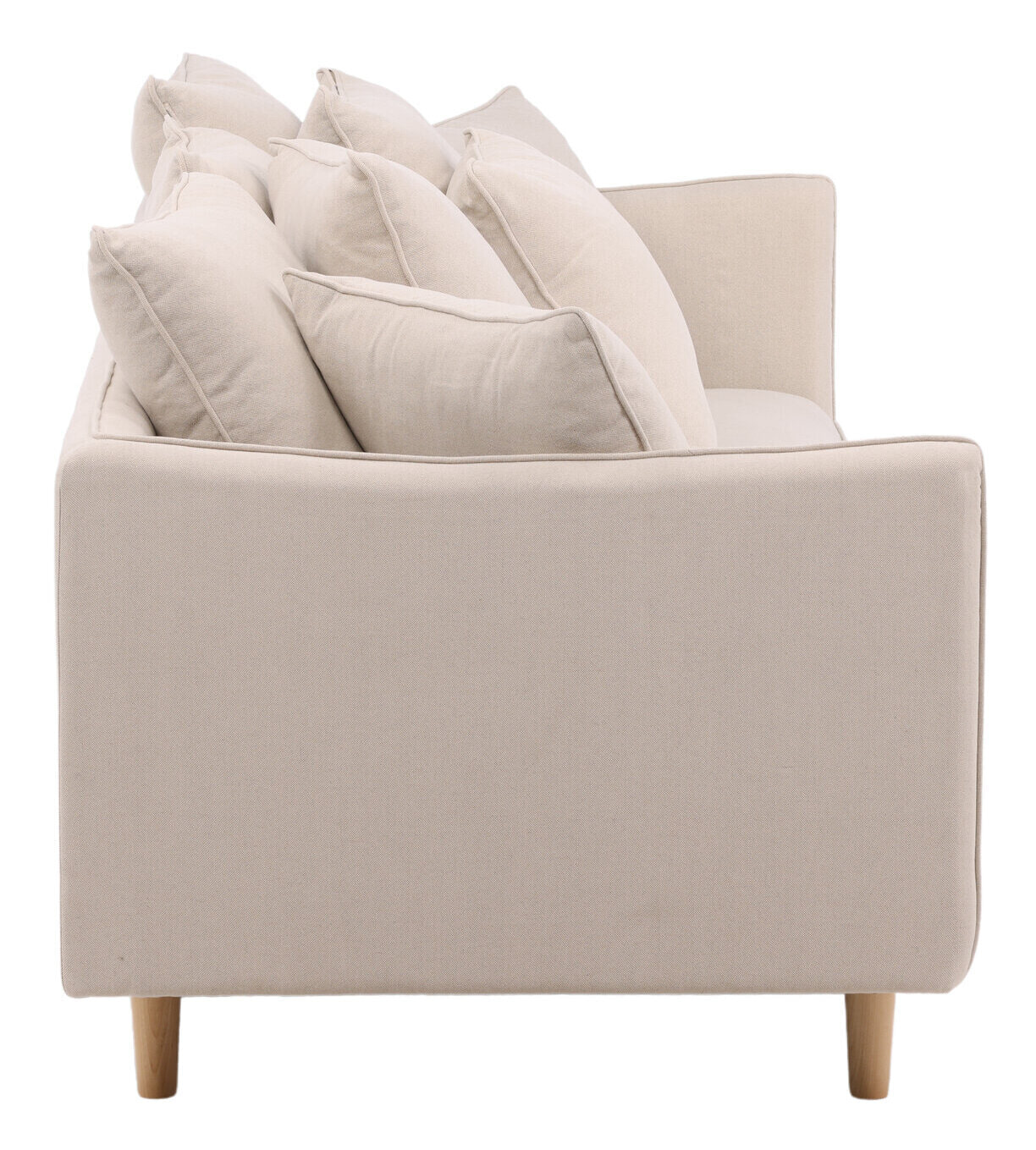 Nohr 3-zits Bank 'Nghia' 240cm Linnen, kleur Beige