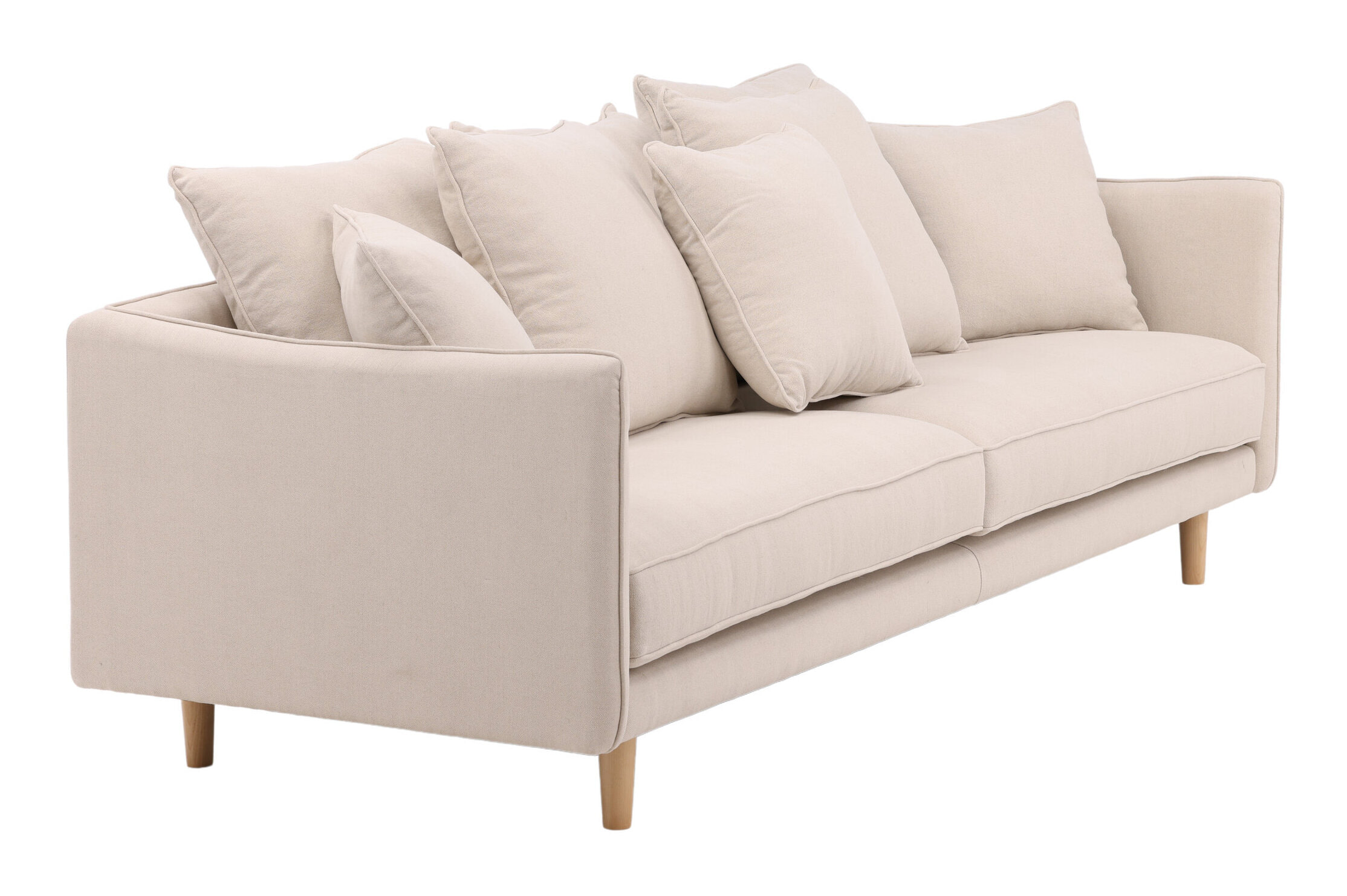 Nohr 3-zits Bank 'Nghia' 240cm Linnen, kleur Beige