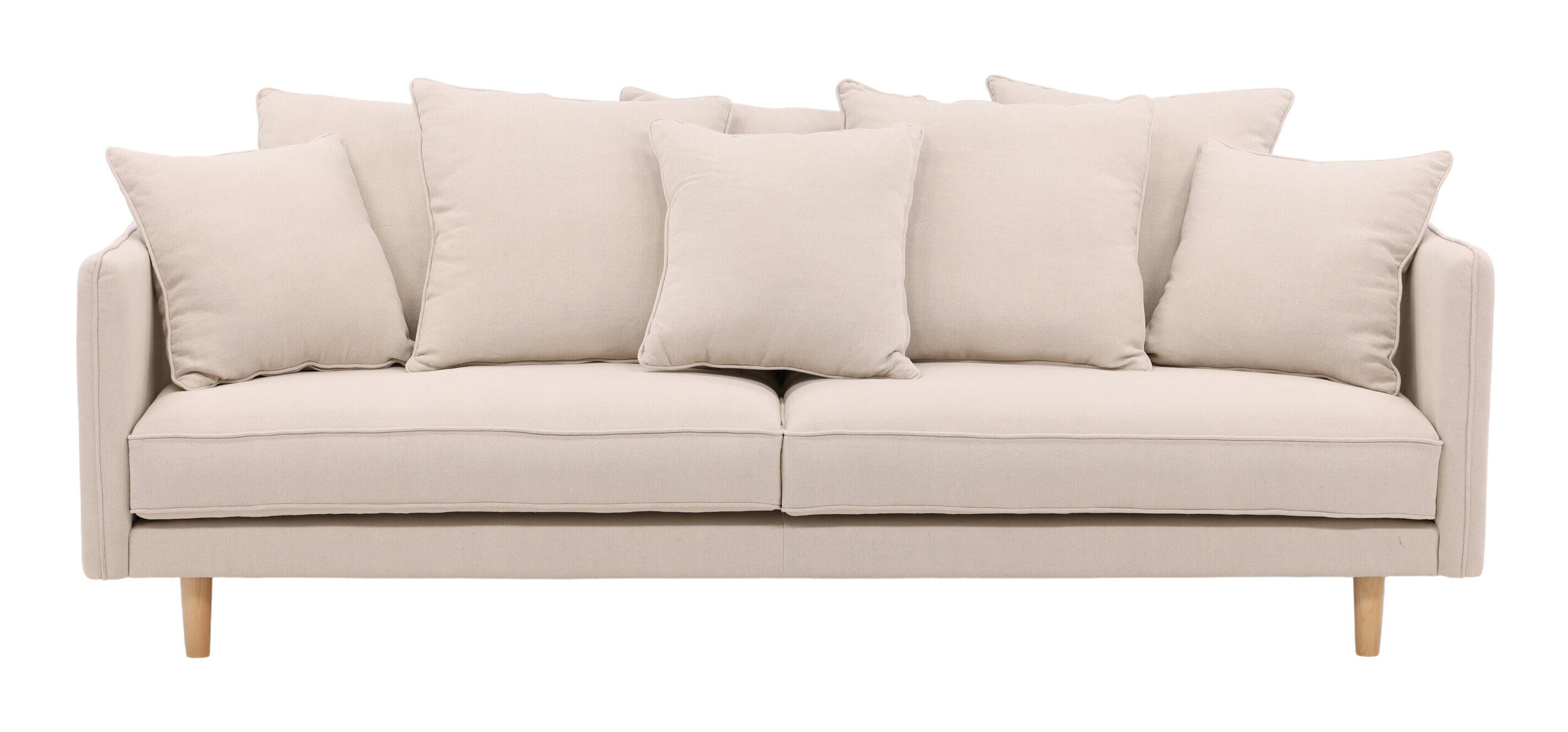 Nohr 3-zits Bank 'Nghia' 240cm Linnen, kleur Beige