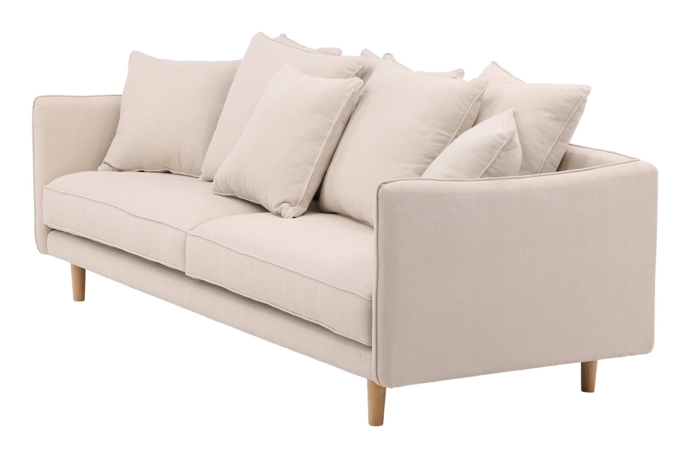 Nohr 3-zits Bank 'Nghia' 240cm Linnen, kleur Beige