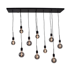 Urban Interiors Hanglamp 'Bulby' 10-lamps, kleur Zwart