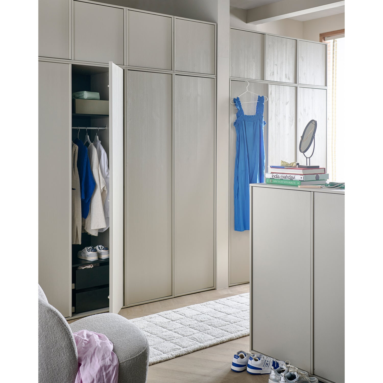 vtwonen Opbergkast 'Daily Closet' Double, 50 x 100cm, kleur Dakargrau