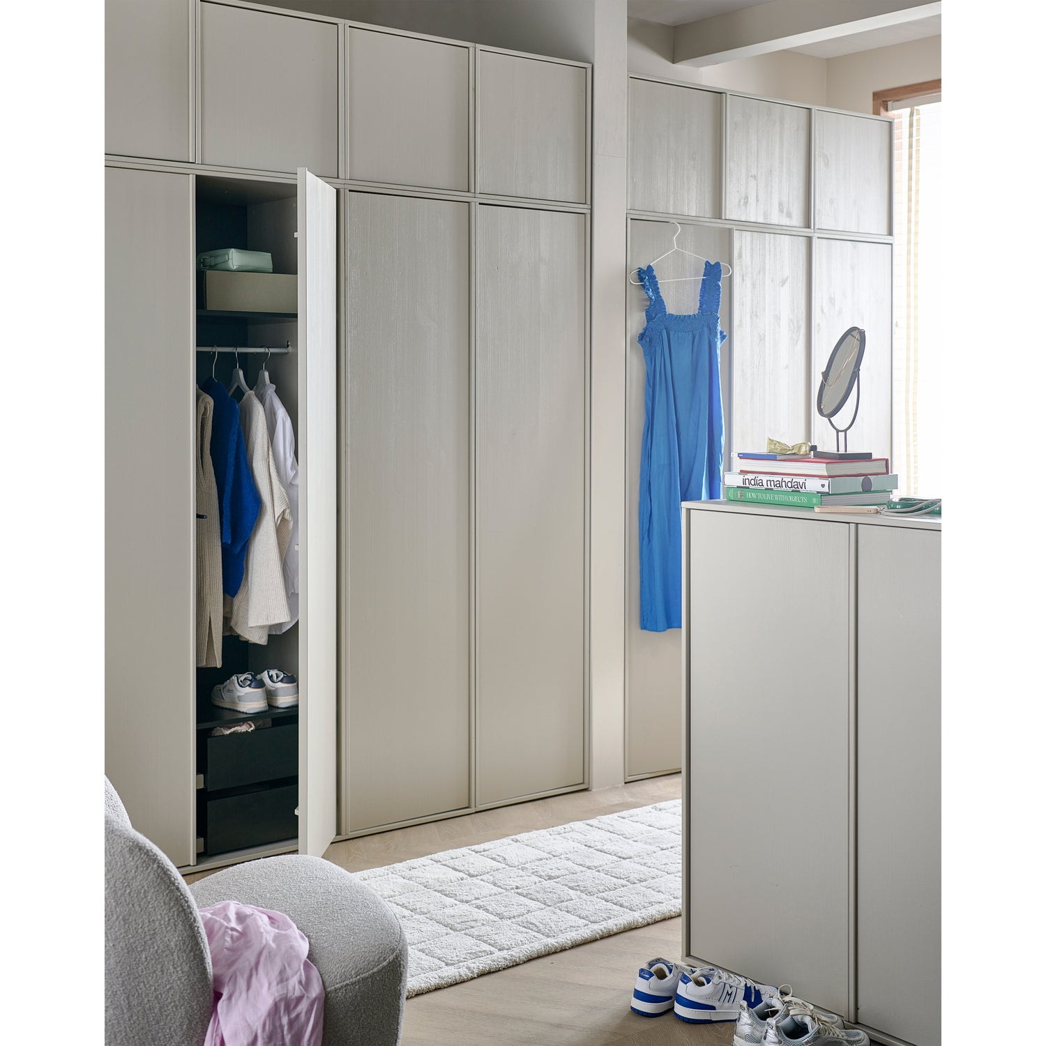 vtwonen Opbergkast 'Daily Closet' Single, 50 x 50cm, kleur Dakargrau