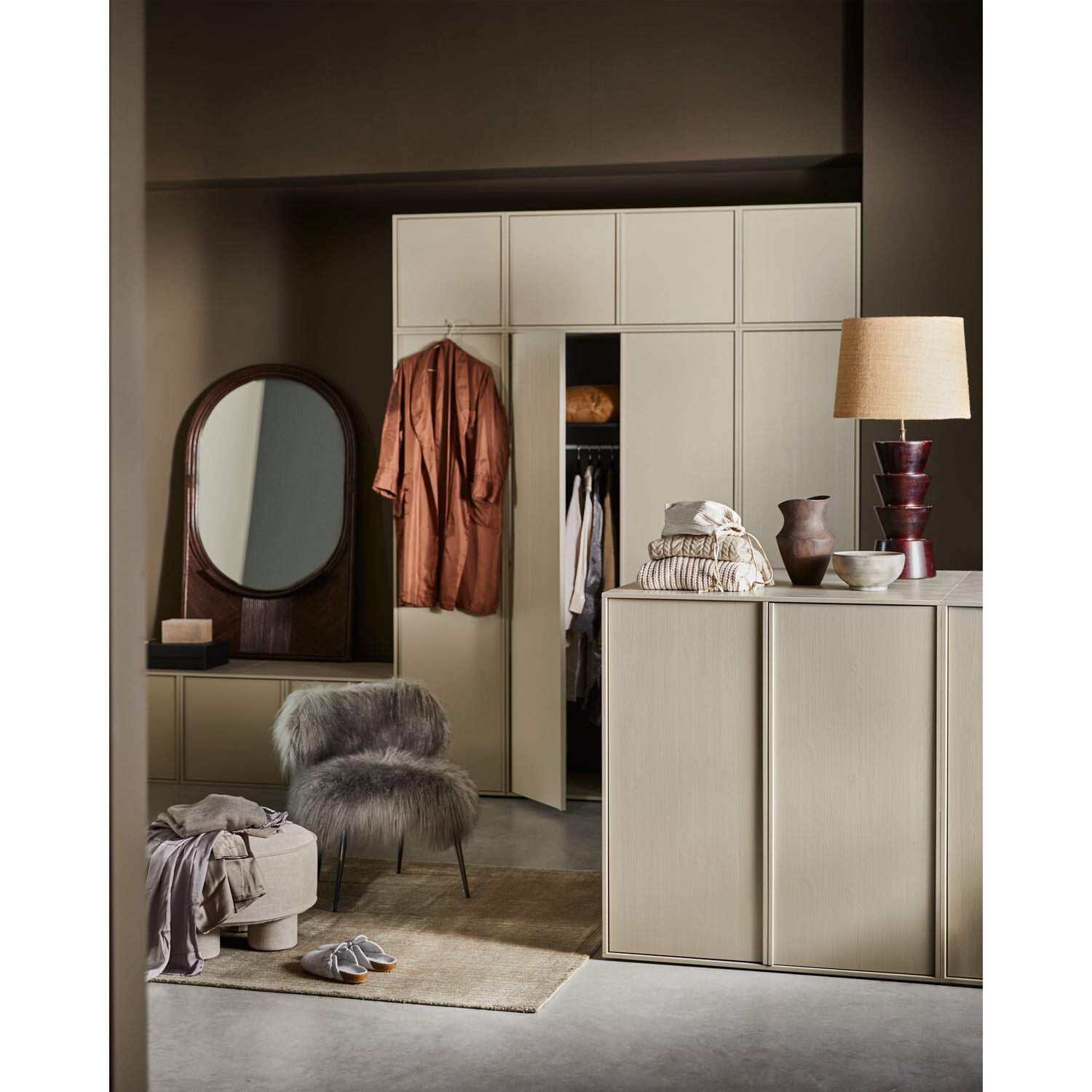 vtwonen Opbergkast 'Daily Closet' Double, 110 x 100cm, kleur Dakargrau