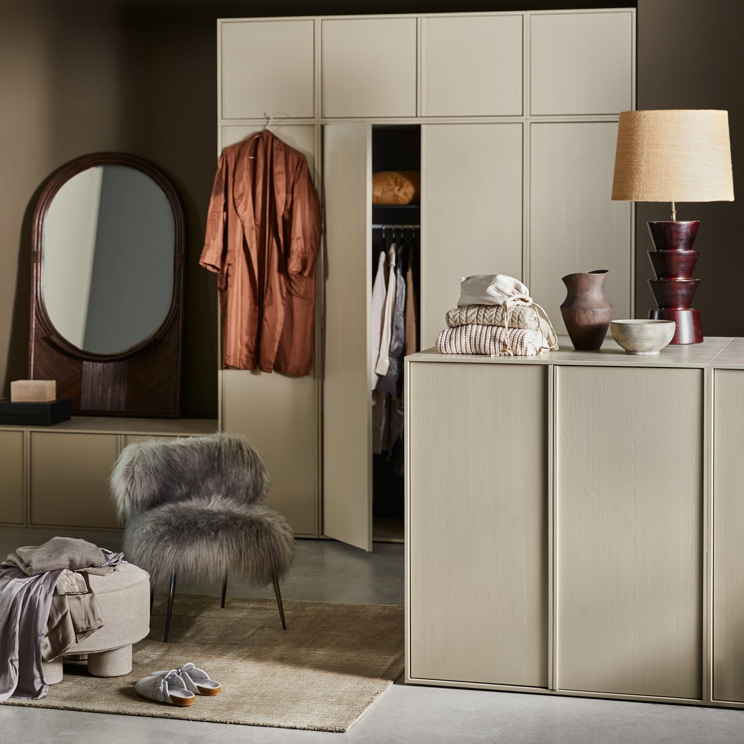 vtwonen Opbergkast 'Daily Closet' Single, 50 x 50cm, kleur Dakargrau
