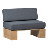vtwonen Eetkamerbank 'Eat Up' Bouclé, 100cm, kleur Denim