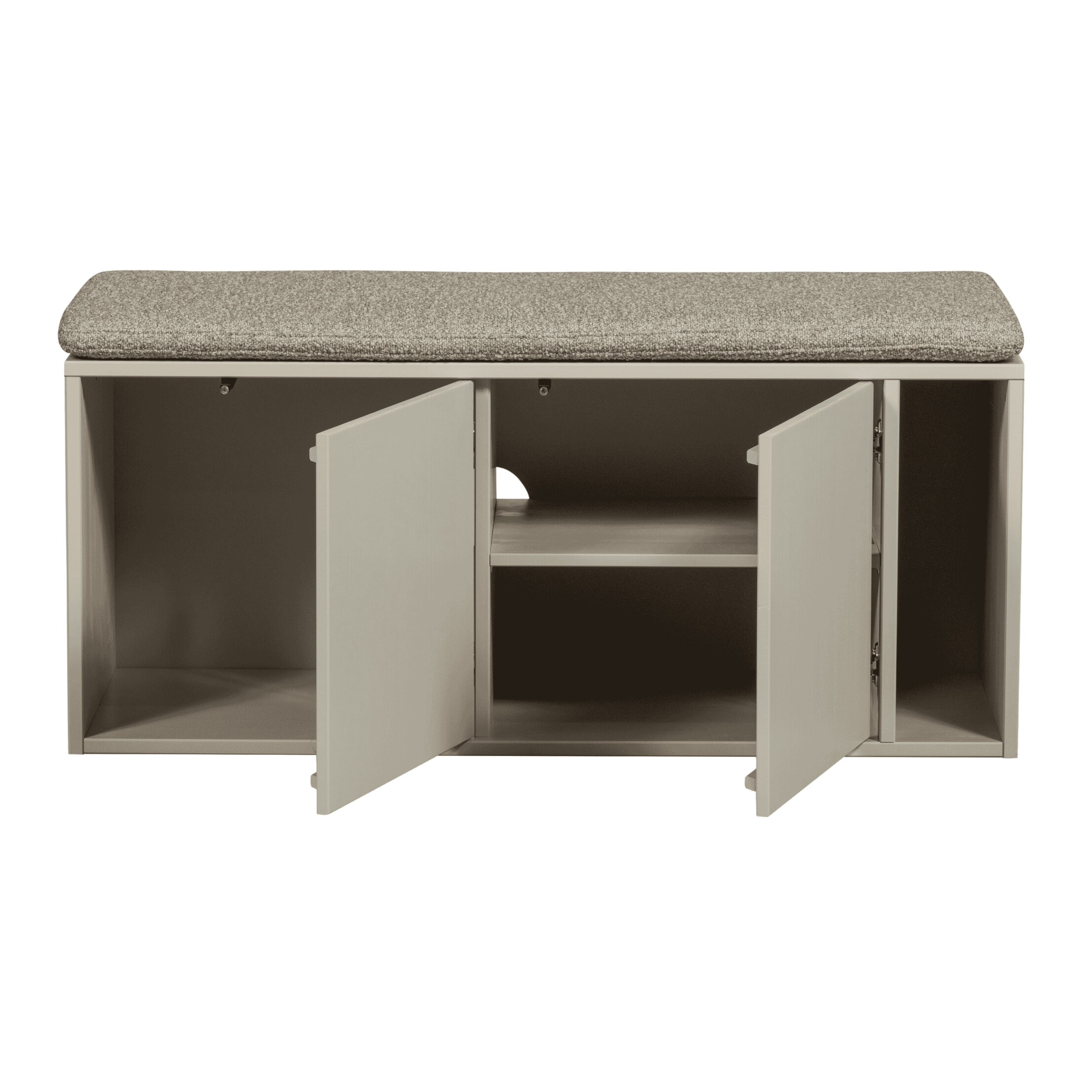 vtwonen TV-meubel/Bankje 'Settle Down' Met zitkussen, Grenenhout, 108cm, kleur Dust