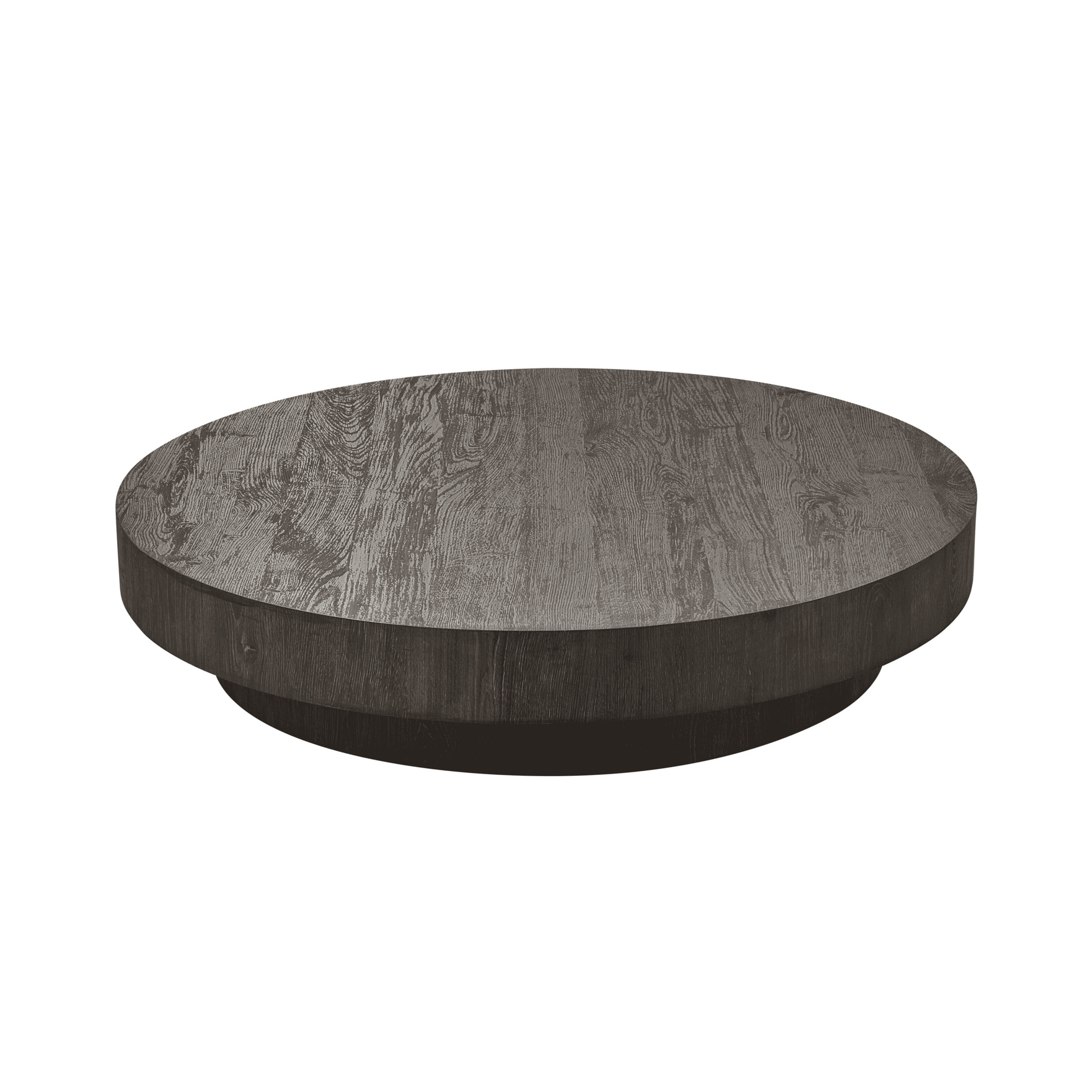vtwonen Ronde Salontafel Shield Too MDF, 100cm - Donkerbruin - Japandi