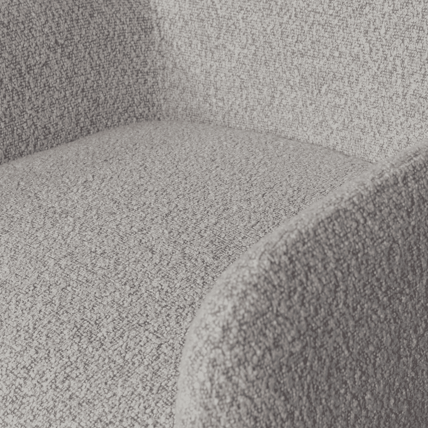 vtwonen Eetkamerstoel 'Elegance' Bouclé, kleur Greige