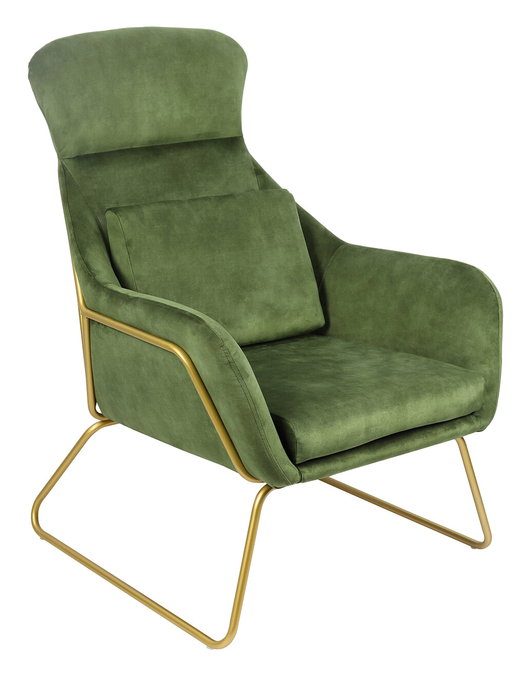 Artistiq Fauteuil 'Phelipe' Velvet, kleur groen